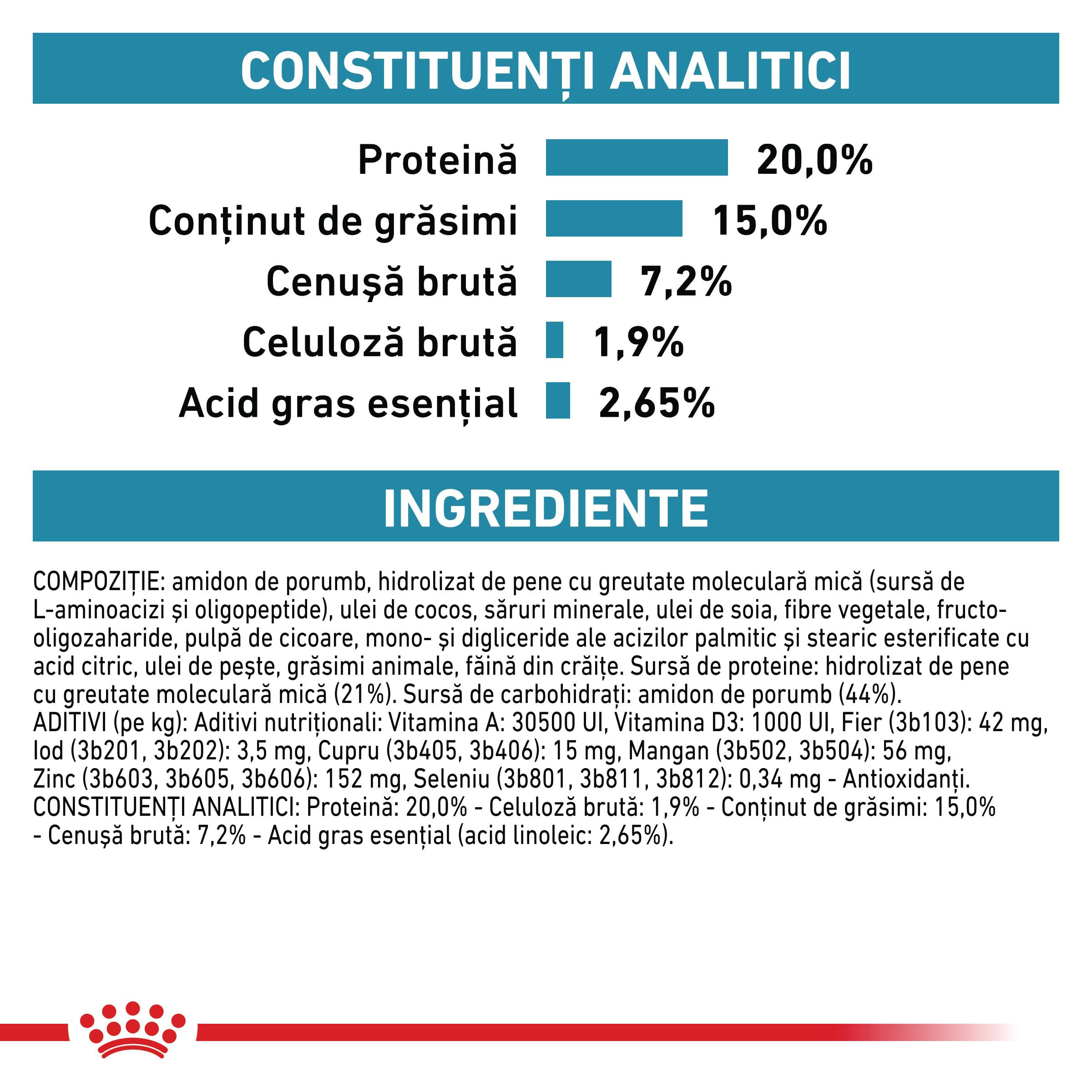 ROYAL CANIN VD Anallergenic Small Dog, XS-S, dietă veterinară, hrană uscată câini, alergii alimentare, 3kg - poza 5