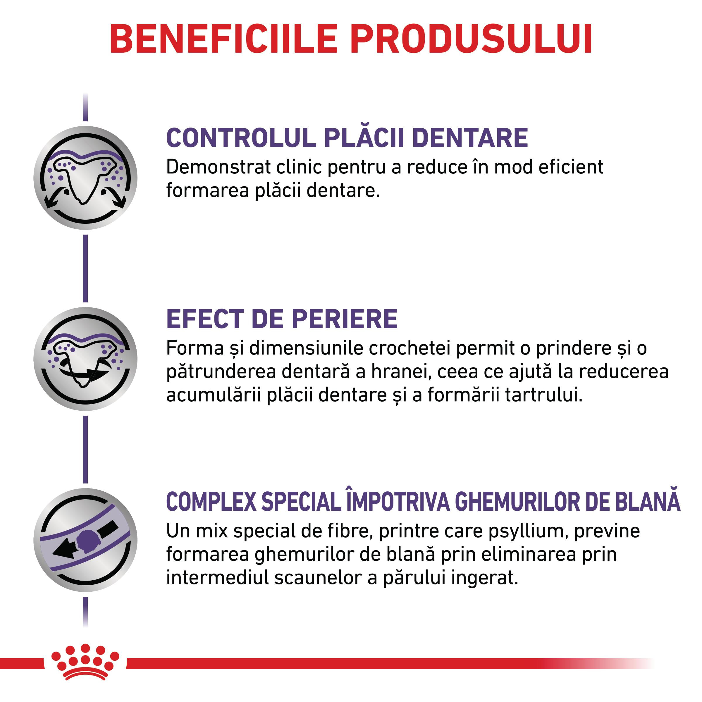 ROYAL CANIN VD Dental, dietă veterinară, hrană uscată pisici, sensibilități dentare, 1.5kg - poza 4