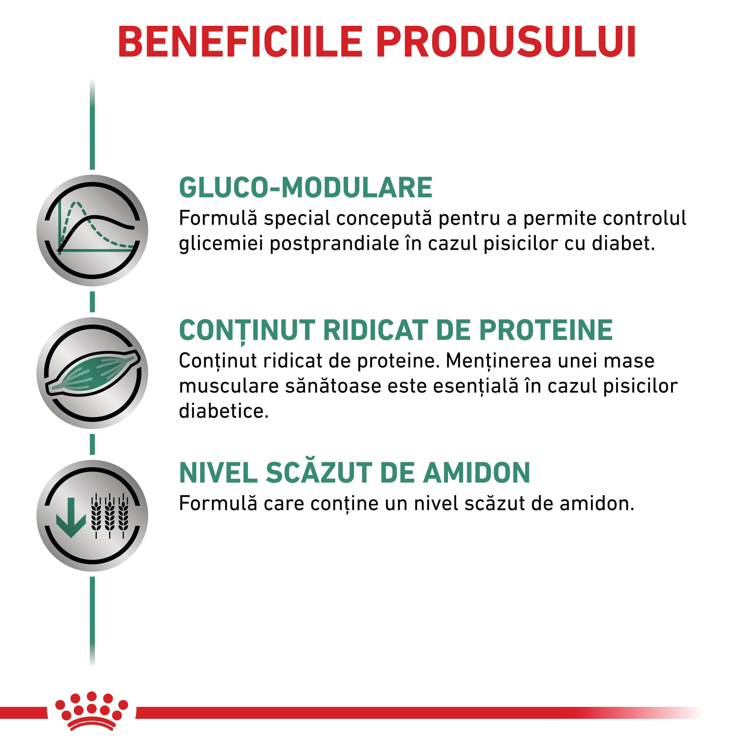 ROYAL CANIN VD Diabetic, dietă veterinară, plic hrană umedă pisici, diabet, (în sos), bax, 85g x 12buc - poza 4