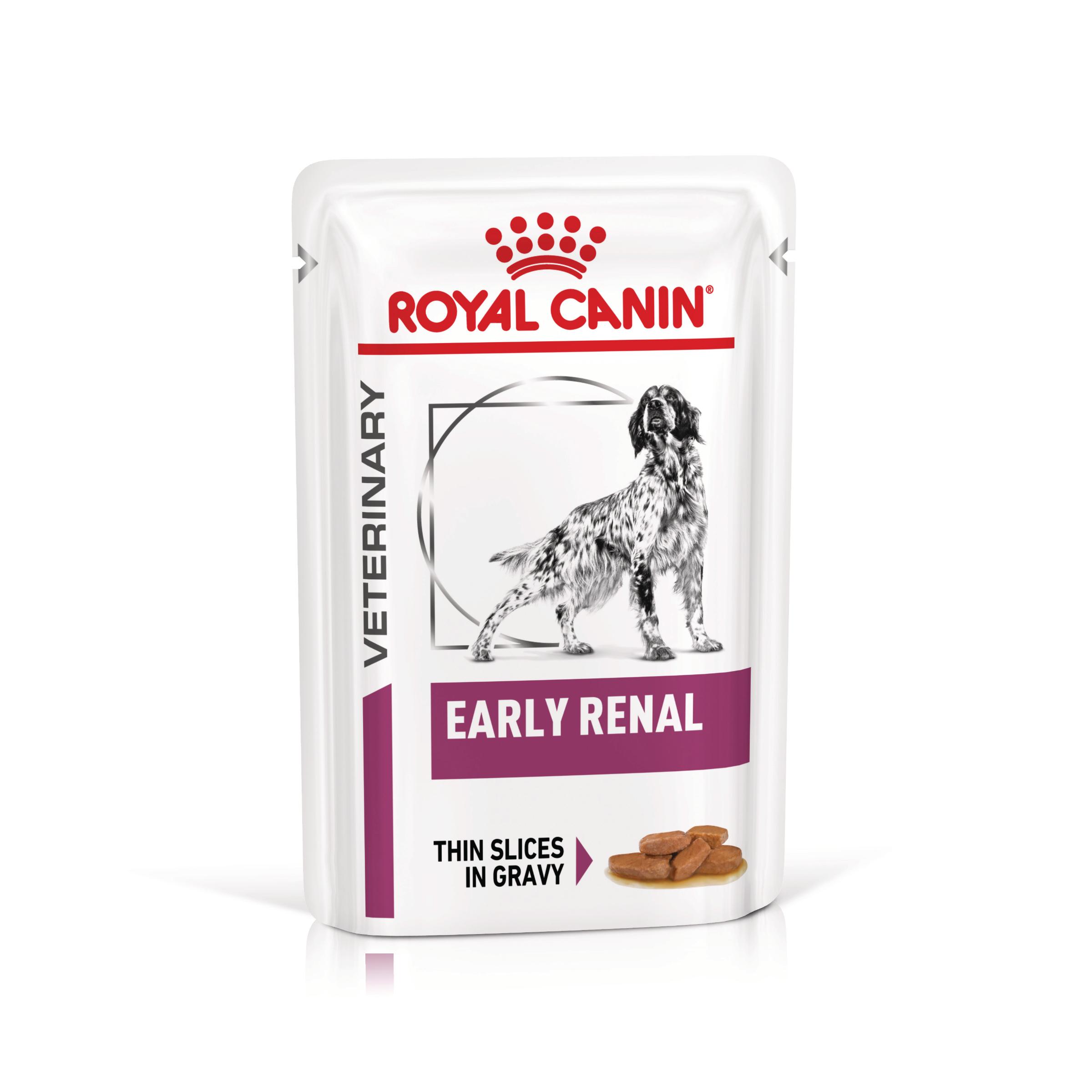 ROYAL CANIN VD Early Renal, XS-XL, dietă veterinară, plic hrană umedă câini, sistem renal, (în sos), bax, 100g x 12buc - poza 2