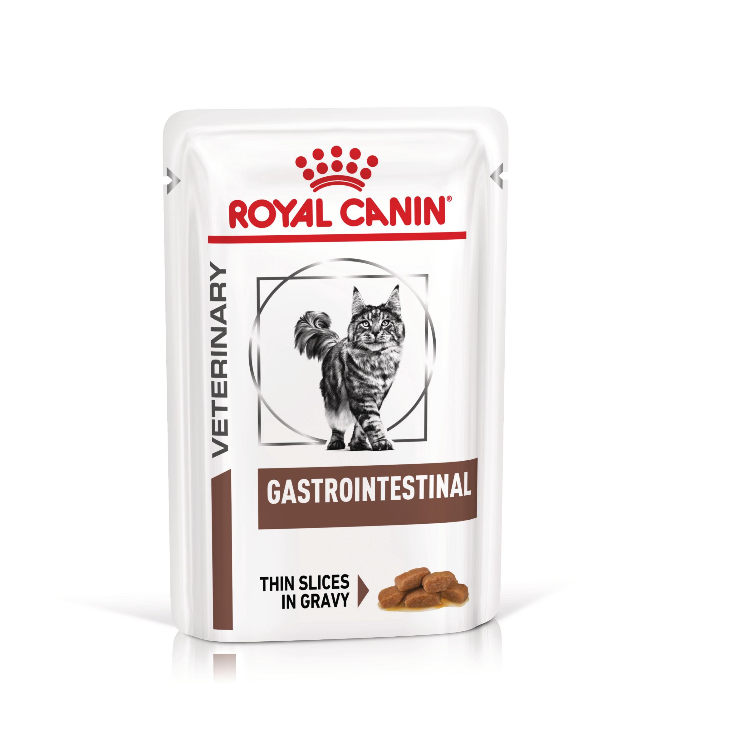 ROYAL CANIN VD Gastrointestinal, dietă veterinară, plic hrană umedă pisici, sistem digestiv, (în sos), bax, 85g x 12buc - poza 1