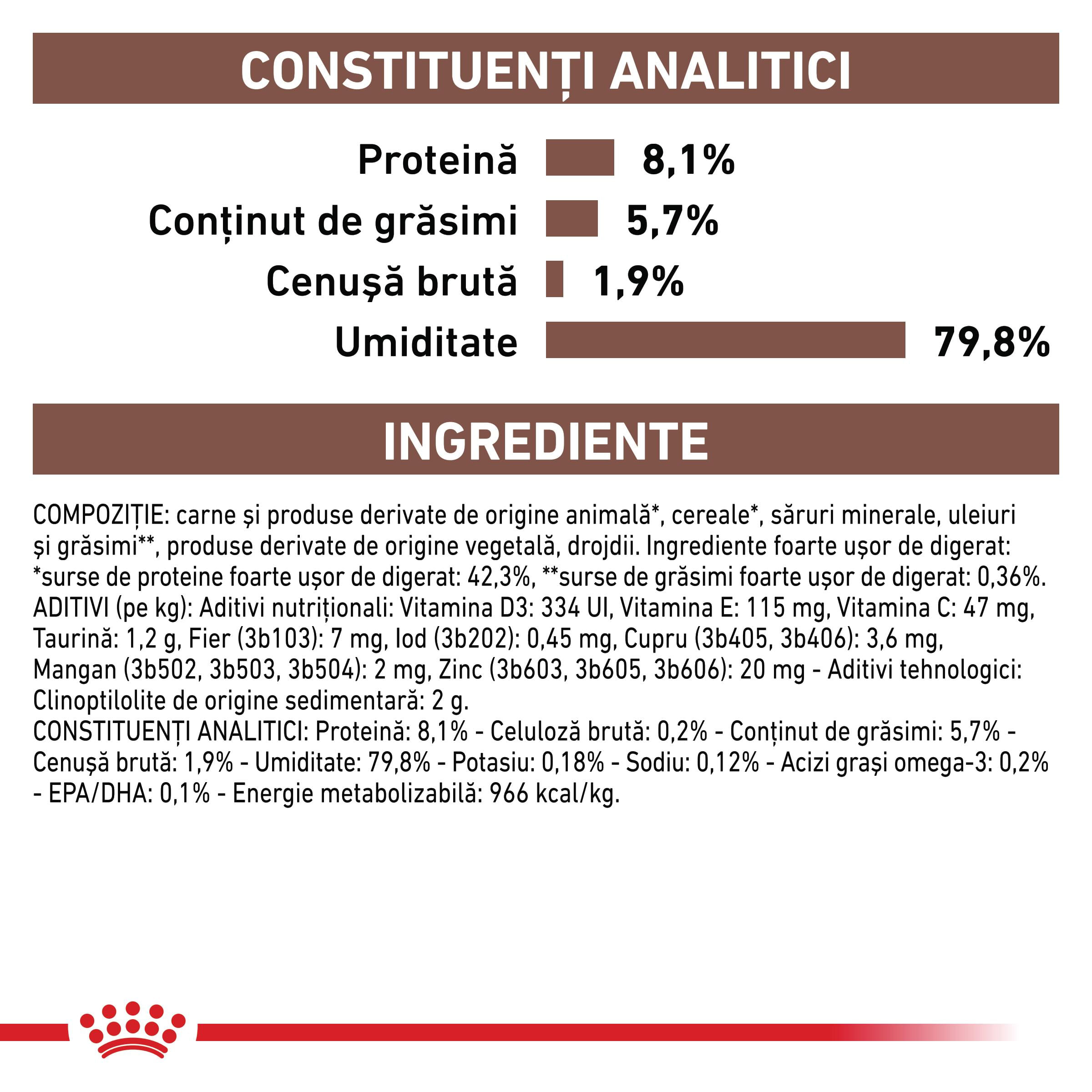 ROYAL CANIN VD Gastrointestinal, dietă veterinară, plic hrană umedă pisici, sistem digestiv, (în sos), bax, 85g x 12buc - poza 5