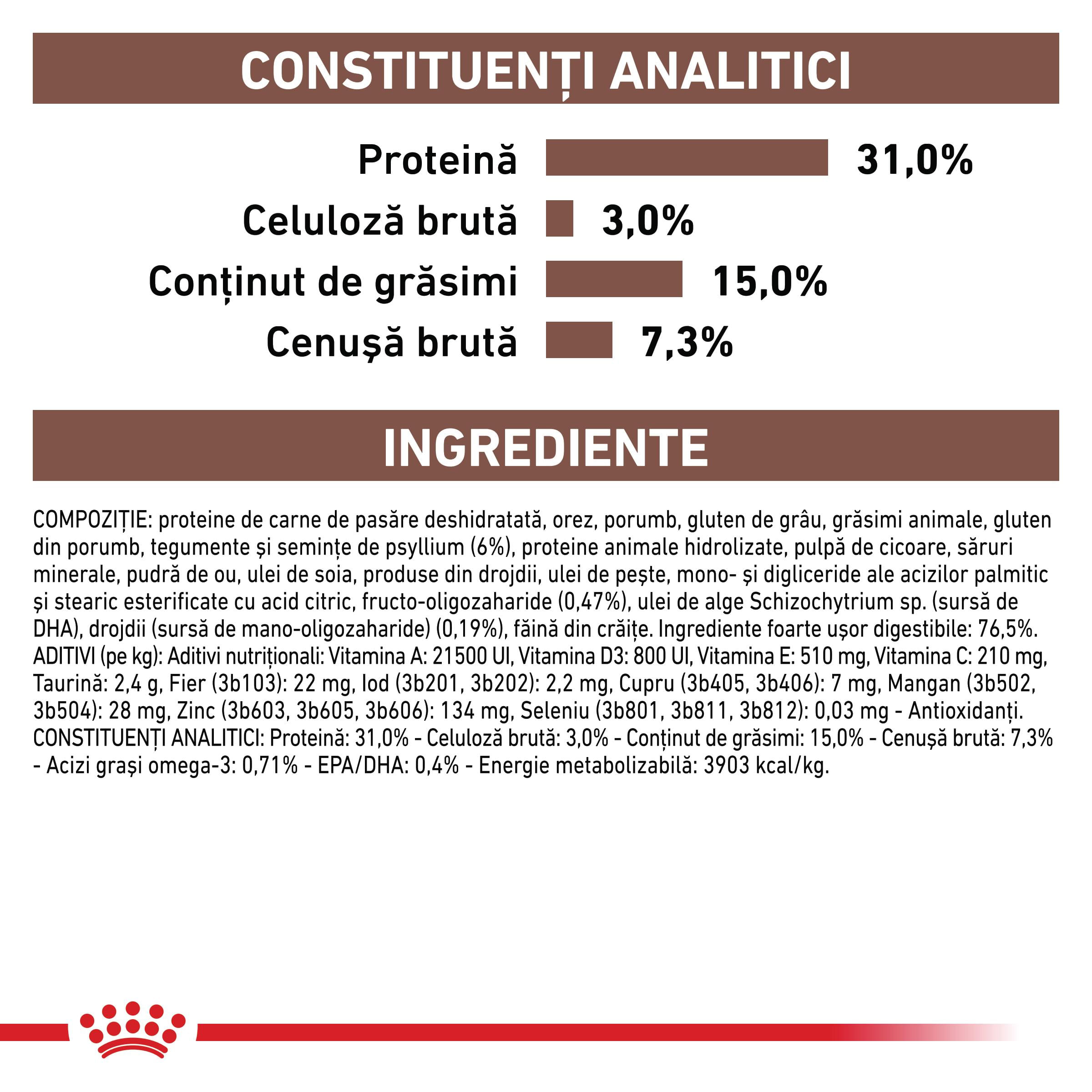 ROYAL CANIN VD Gastrointestinal Fibre Response, dietă veterinară, hrană uscată pisici, sistem digestiv, 4kg - poza 5