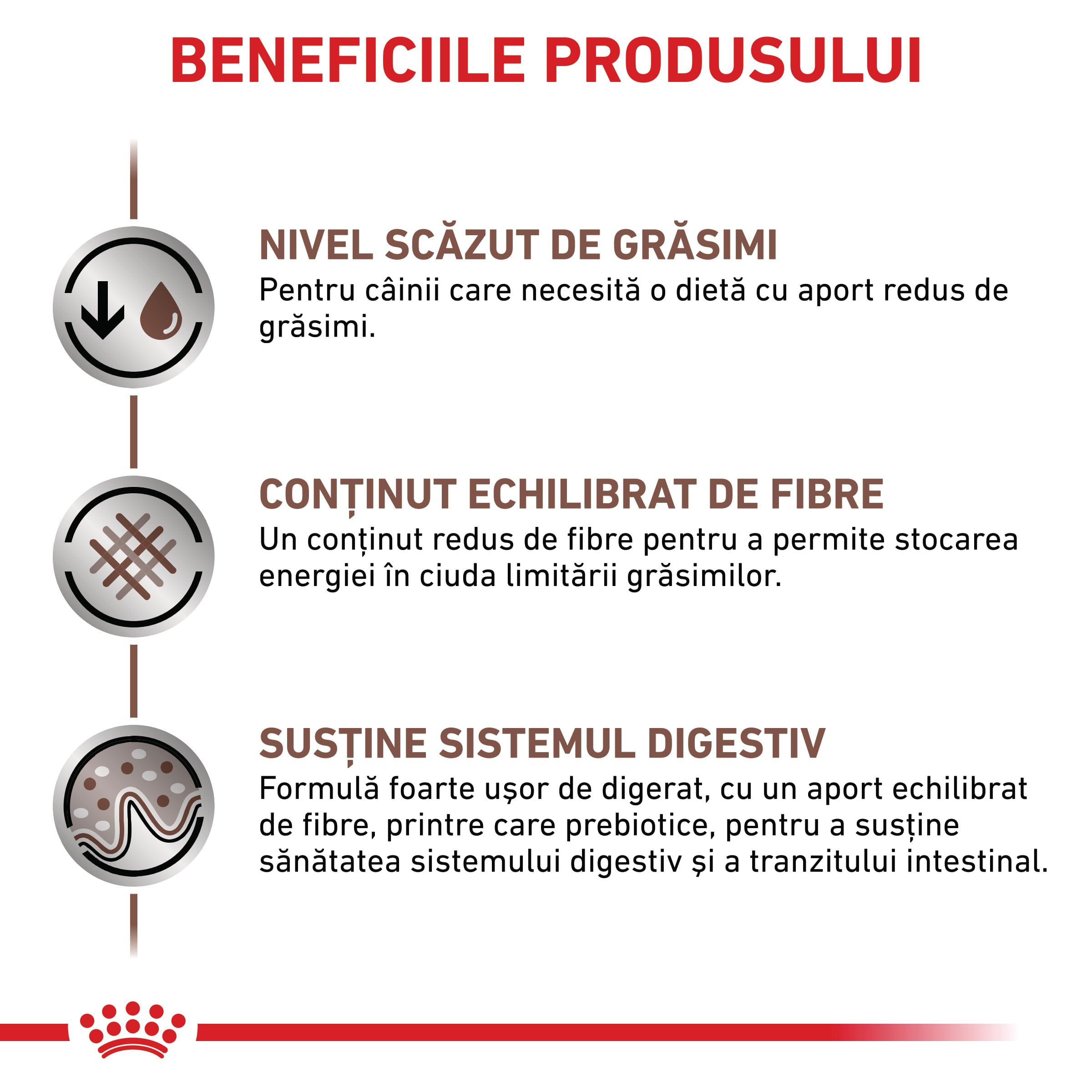 ROYAL CANIN VD Gastrointestinal Low Fat, XS-XL, dietă veterinară, hrană uscată câini, sistem digestiv, 12kg - poza 4