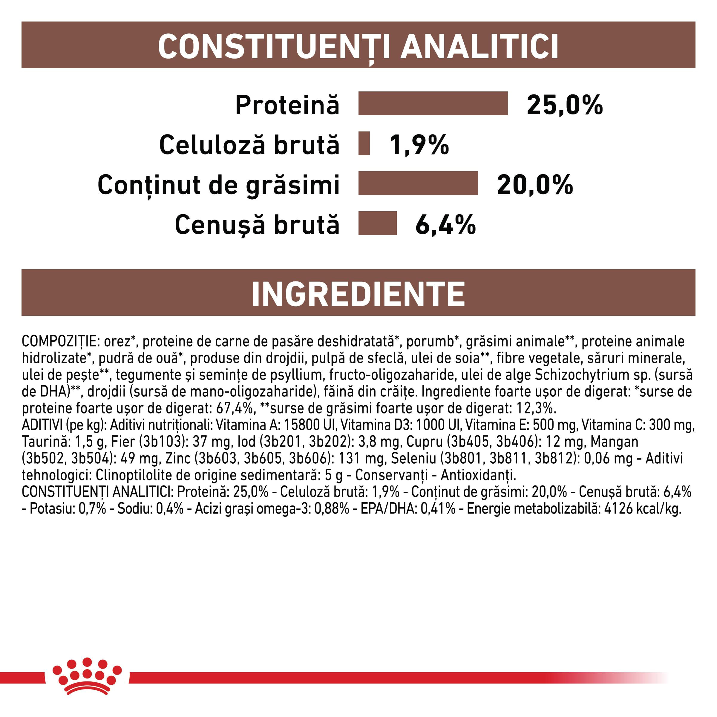 ROYAL CANIN VD Gastrointestinal, M-XL, dietă veterinară, hrană uscată câini, sistem digestiv, 7.5kg - poza 5