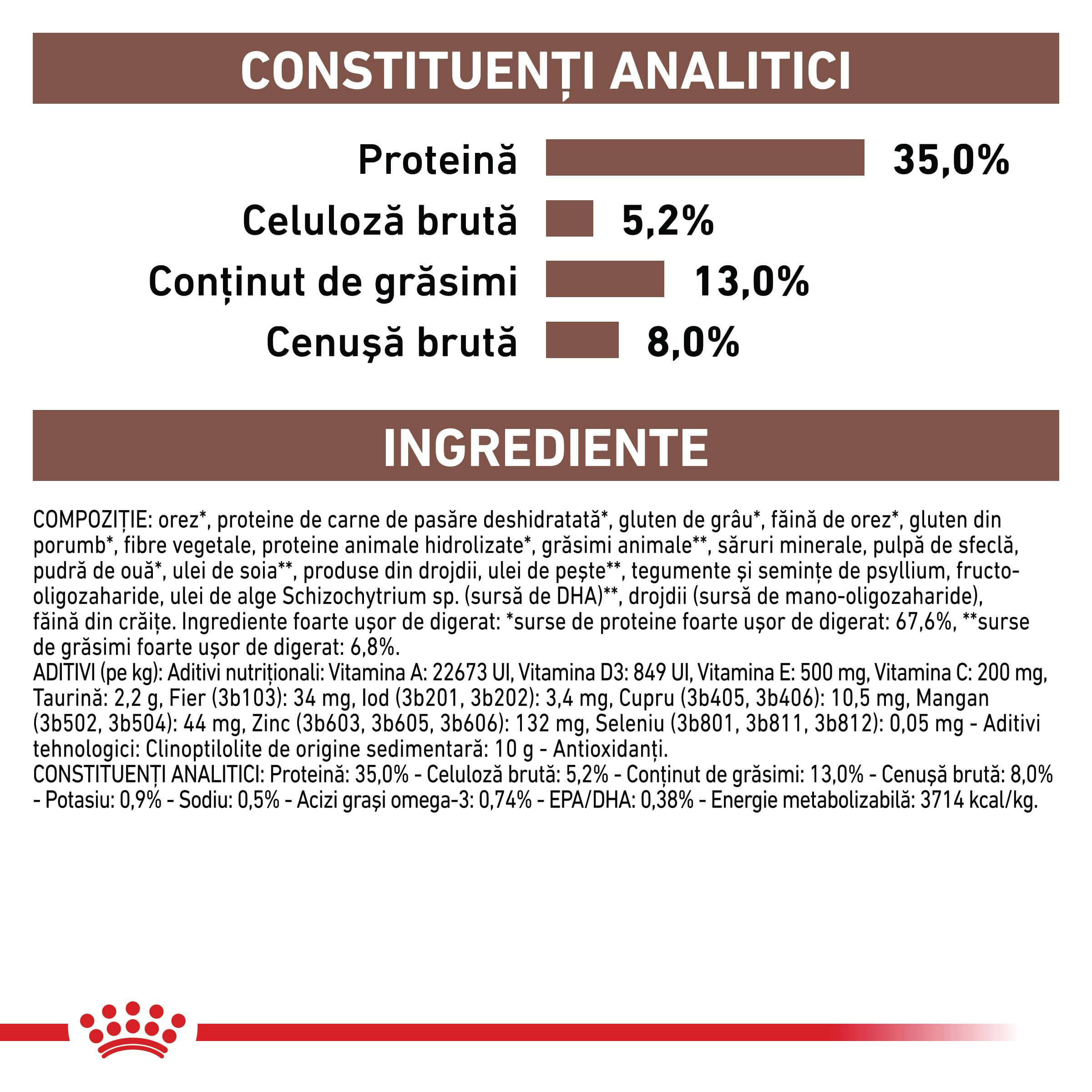 ROYAL CANIN VD Gastrointestinal Moderate Calorie, dietă veterinară, hrană uscată pisici, sistem digestiv, 4kg - poza 5