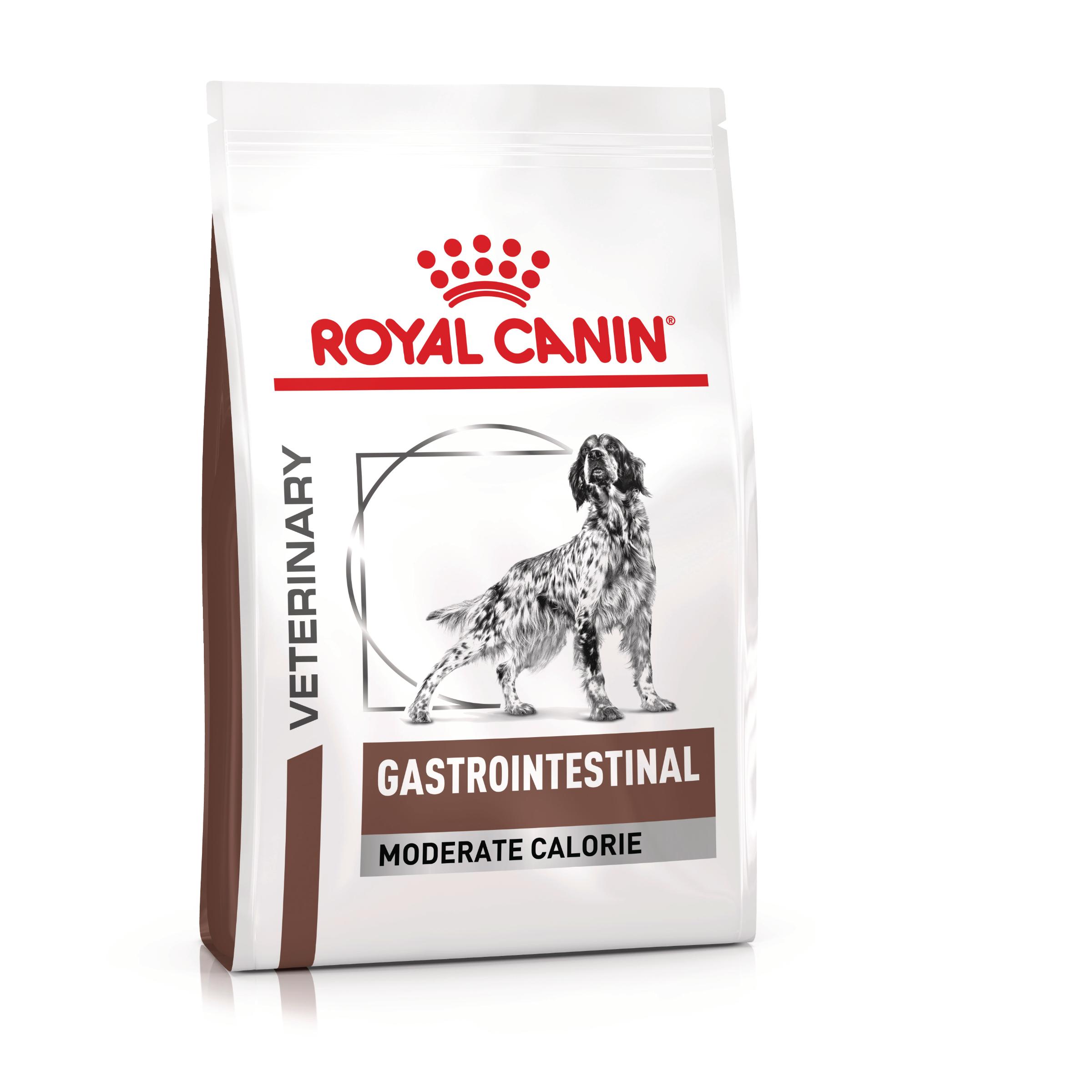 ROYAL CANIN VD Gastrointestinal Moderate Calorie, XS-XL, dietă veterinară, hrană uscată câini, sistem digestiv, 2kg - poza 2