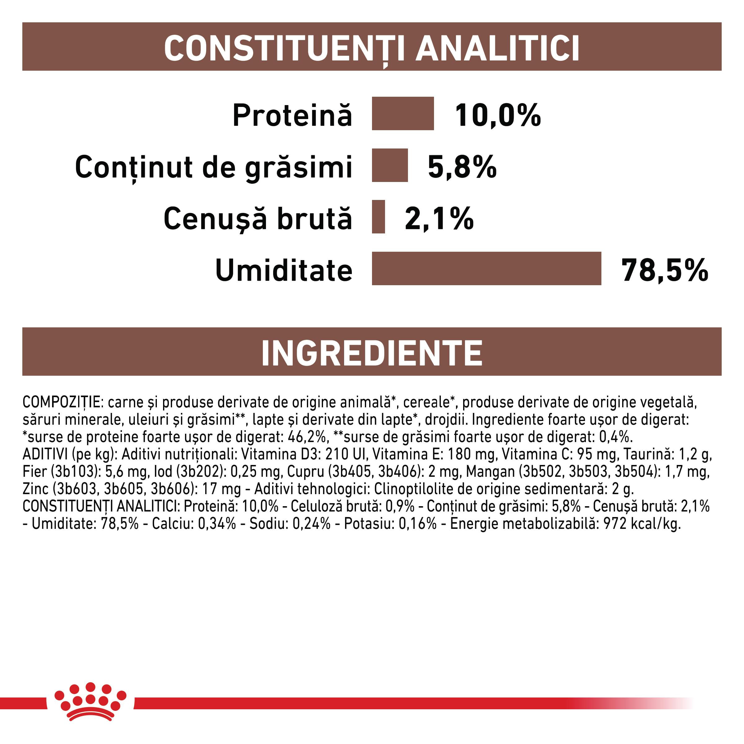 ROYAL CANIN VD Gastrointestinal Puppy, XS-XL, dietă veterinară, conservă hrană umedă câini junior, sistem digestiv, (mousse), 195g - poza 4