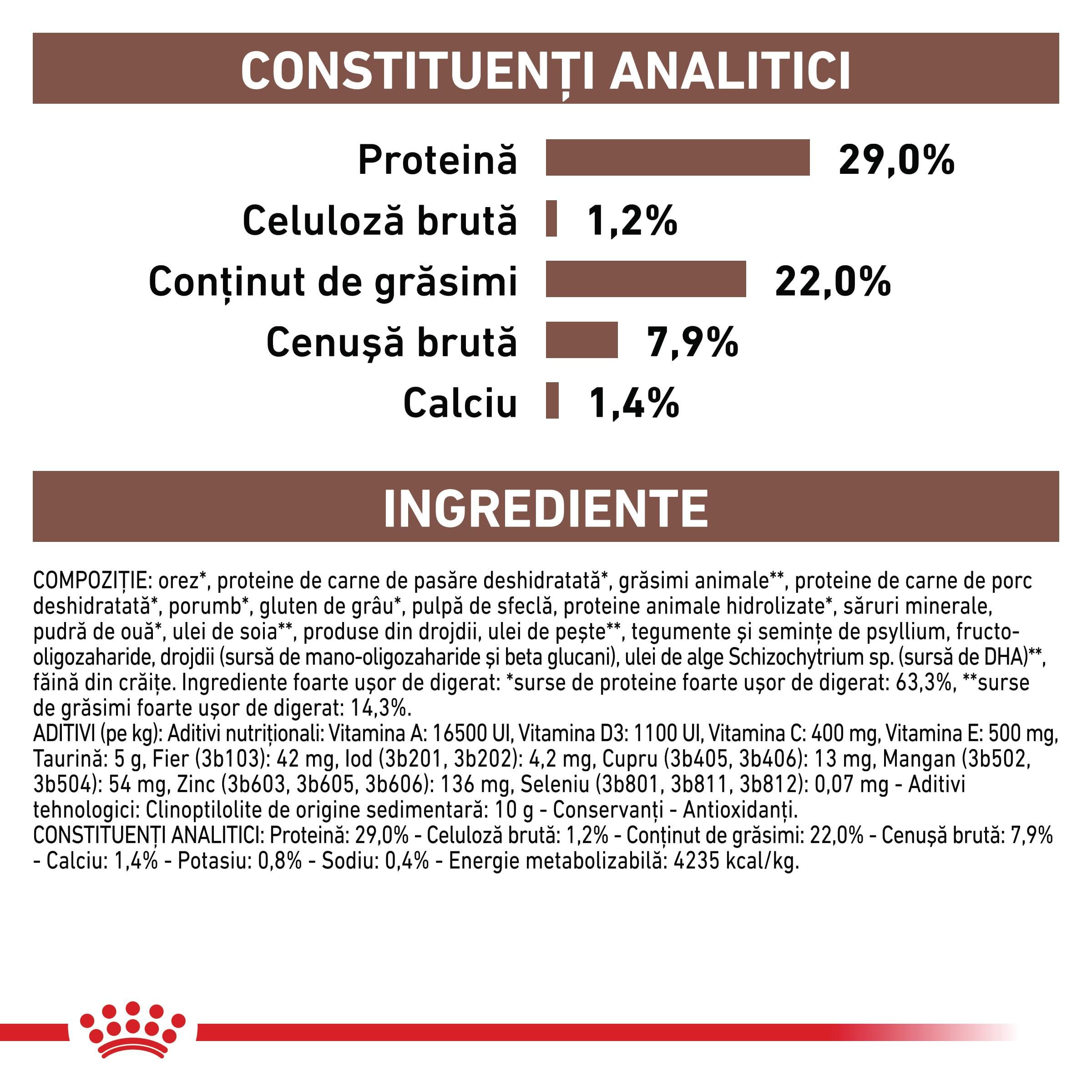 ROYAL CANIN VD Gastrointestinal Puppy, XS-XL, dietă veterinară, hrană uscată câini junior, sistem digestiv, 10kg - poza 5