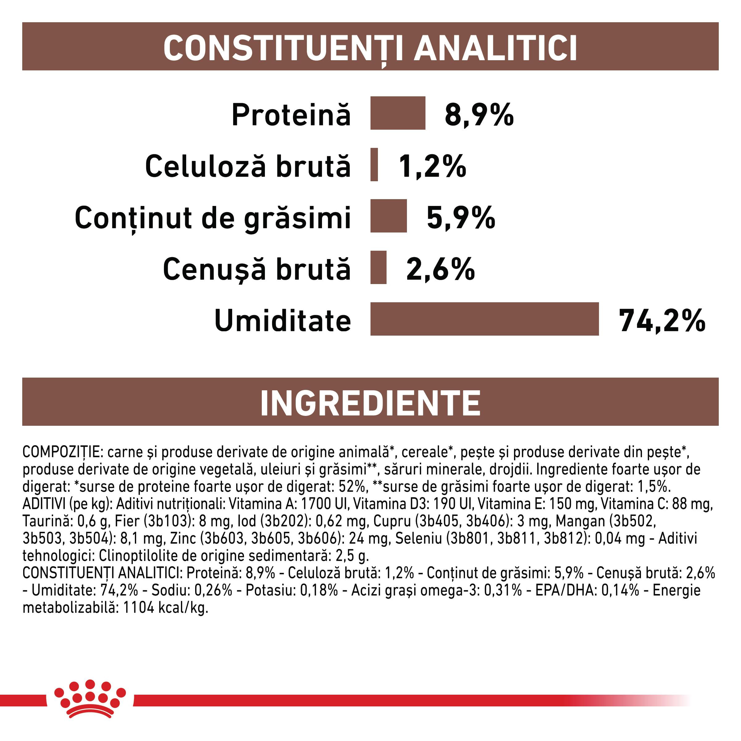 ROYAL CANIN VD Gastrointestinal , XS-XL, dietă veterinară, conservă hrană umedă câini, sistem digestiv, (pate), 400g - poza 4