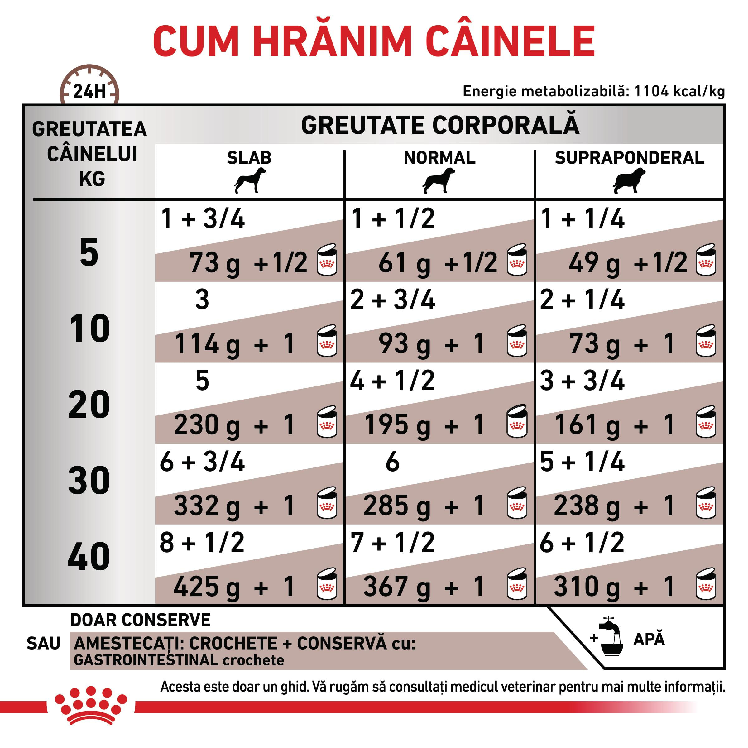 ROYAL CANIN VD Gastrointestinal , XS-XL, dietă veterinară, conservă hrană umedă câini, sistem digestiv, (pate), 400g - poza 5