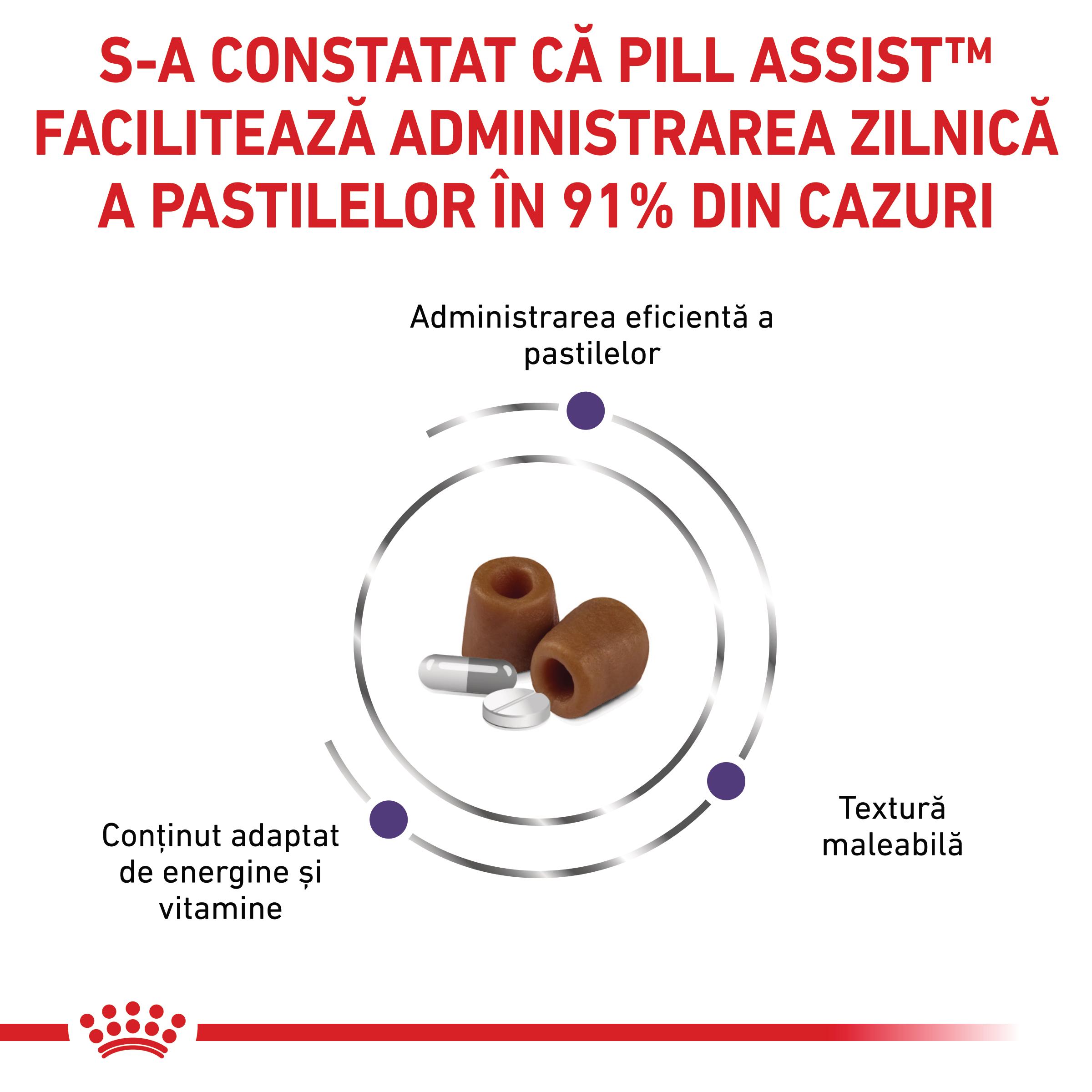 ROYAL CANIN VD Pill Assist Cat, dietă veterinară pisici, 45g - poza 3