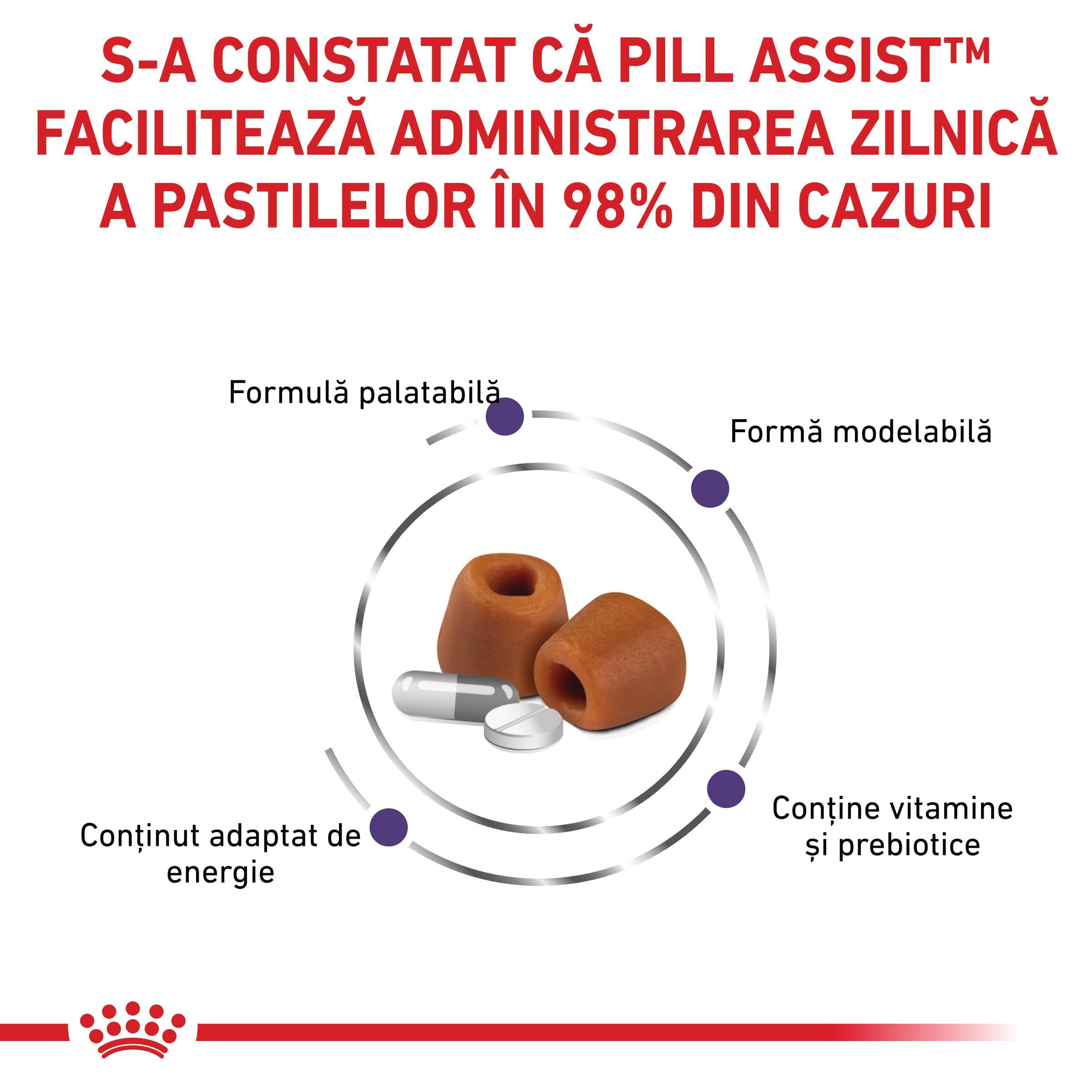 ROYAL CANIN VD Pill Assist Small Dog, dietă veterinară câini, 90g - poza 3