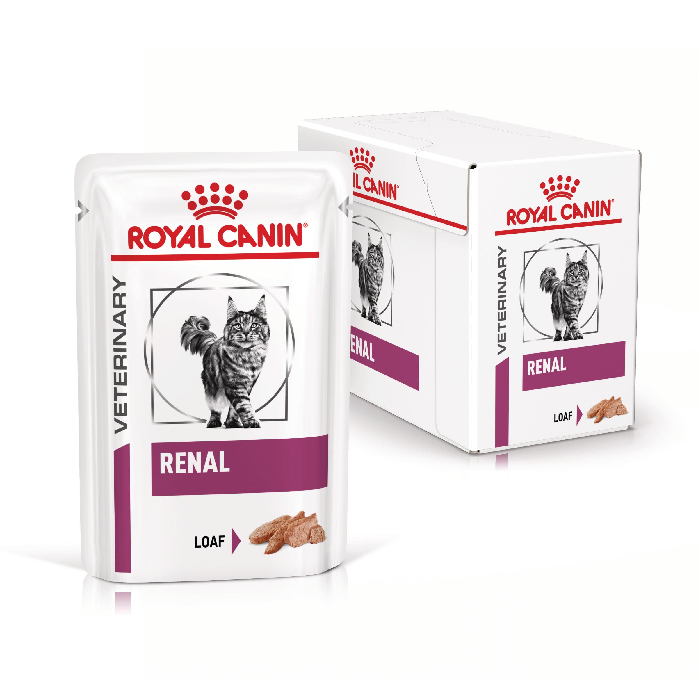 ROYAL CANIN VD Renal Loaf, dietă veterinară, plic hrană umedă pisici, sistem renal, (pate), bax, 85g x 12buc - poza 3
