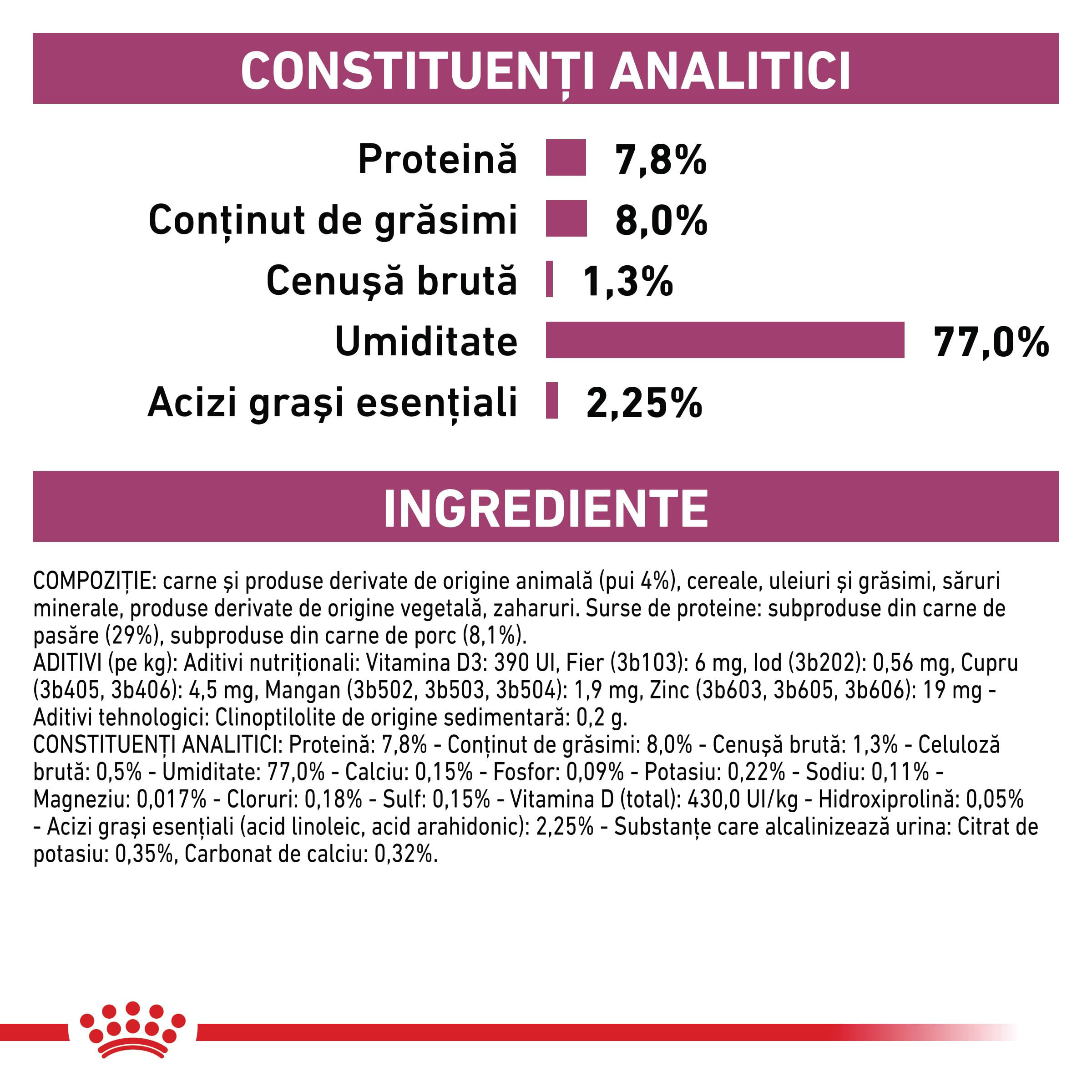 ROYAL CANIN VD Renal, Pui, dietă veterinară, plic hrană umedă pisici, sistem renal, (în sos), bax, 85g x 12buc - poza 5