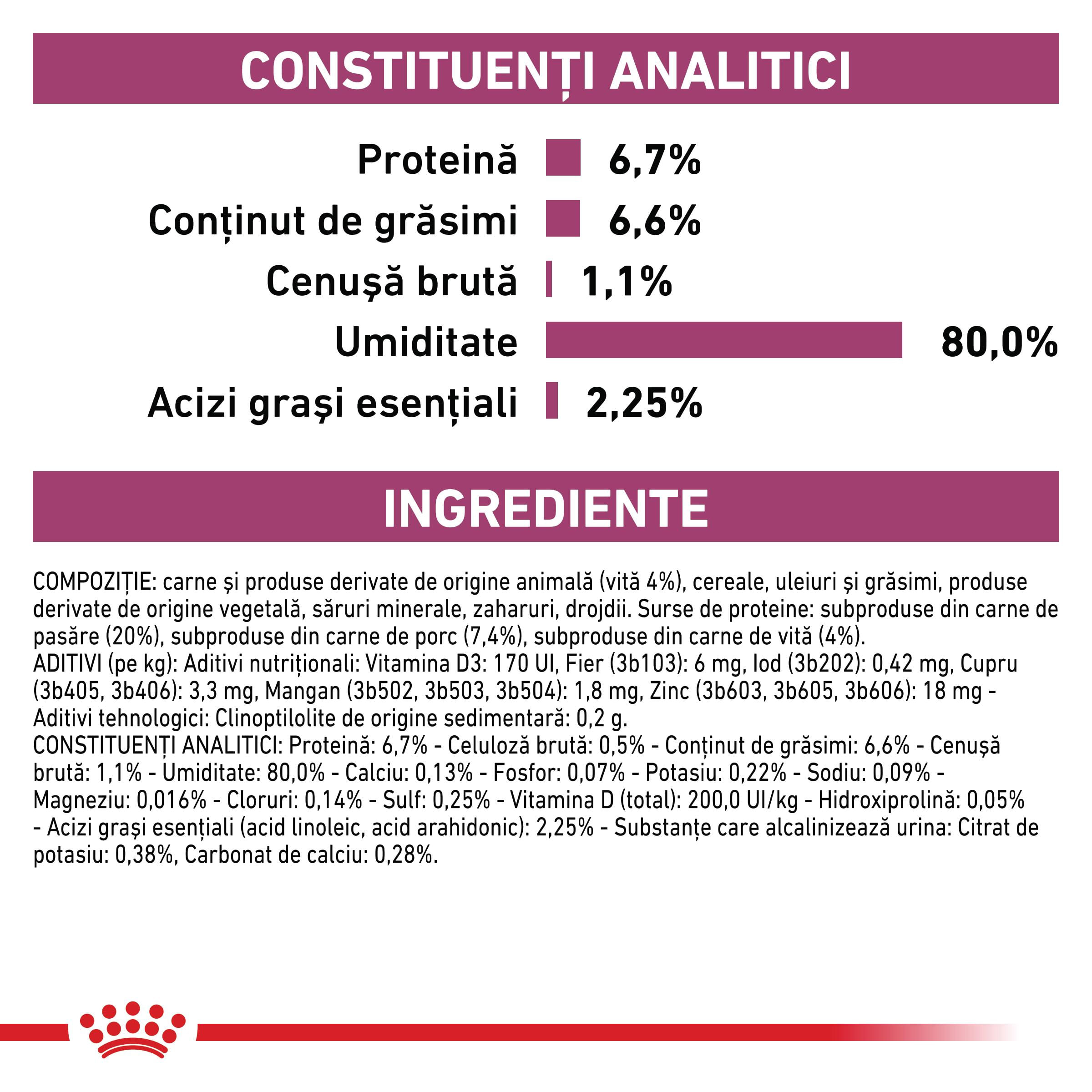 ROYAL CANIN VD Renal, Vită, dietă veterinară, plic hrană umedă pisici, sistem renal, (în sos), bax, 85g x 12buc - poza 5