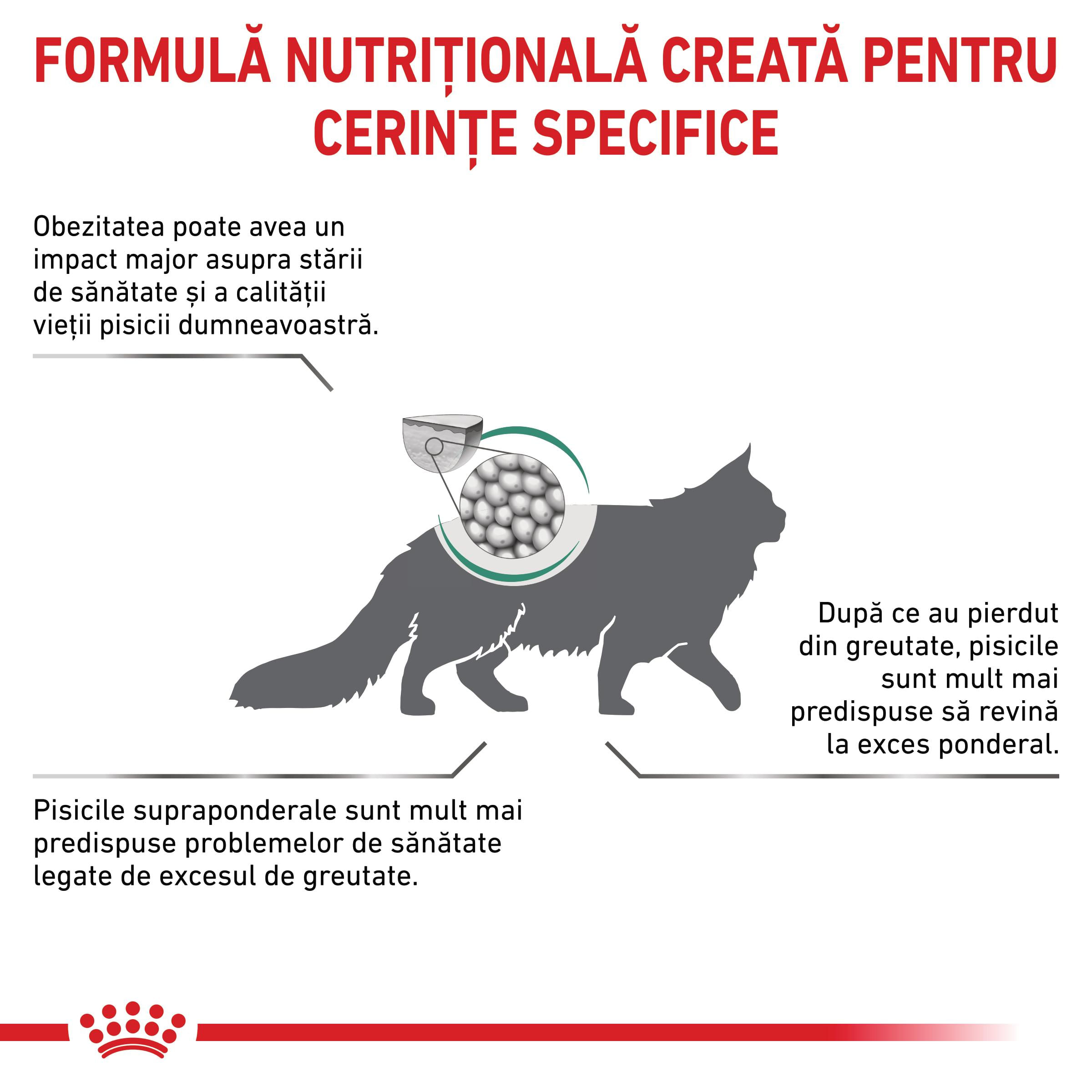 ROYAL CANIN VD Satiety Weight Management, dietă veterinară, hrană uscată pisici, obezitate, 3.5kg - poza 3