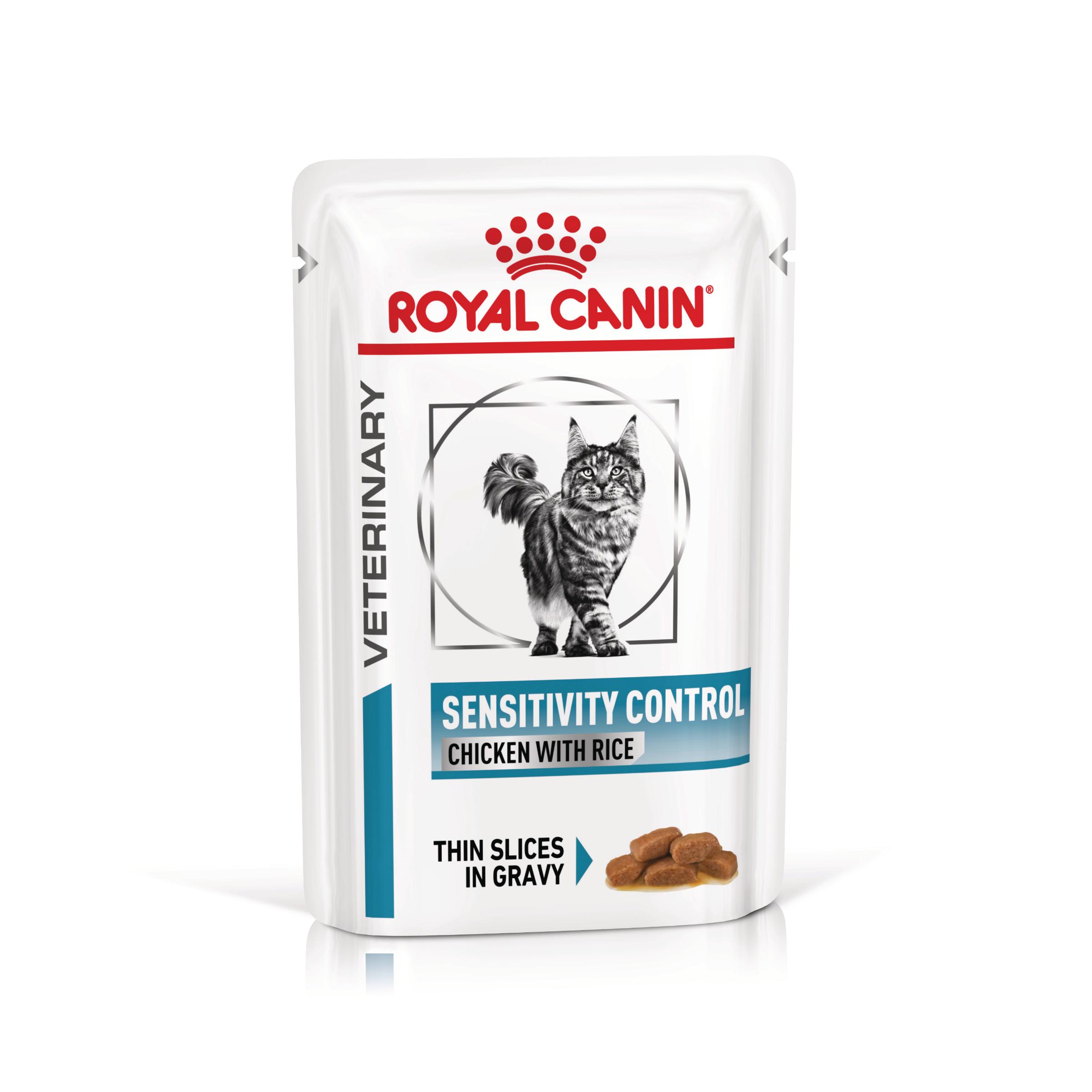ROYAL CANIN VD Sensitivity Control, dietă veterinară, plic hrană umedă pisici, afecțiuni dermatologice, (în sos), bax, 85g x 12buc - poza 1