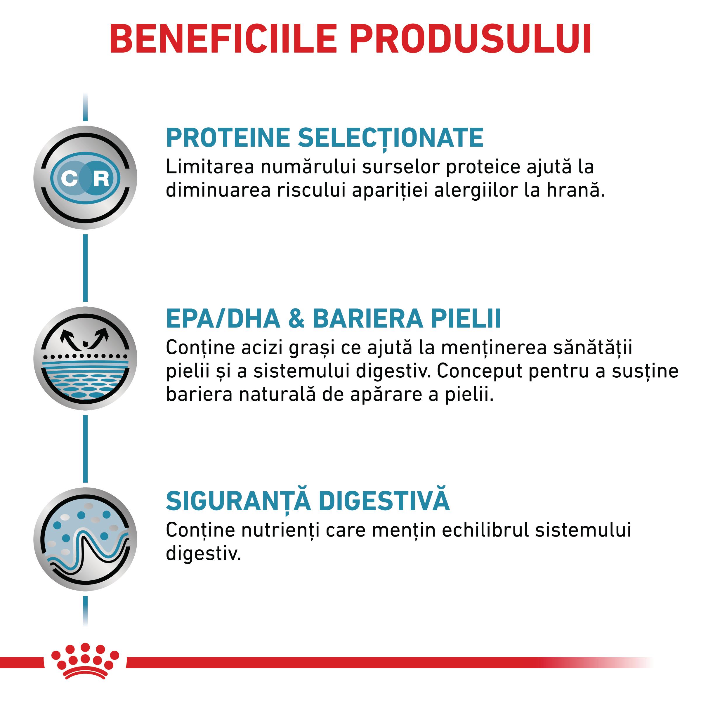 ROYAL CANIN VD Sensitivity Control, dietă veterinară, plic hrană umedă pisici, afecțiuni dermatologice, (în sos), bax, 85g x 12buc - poza 4