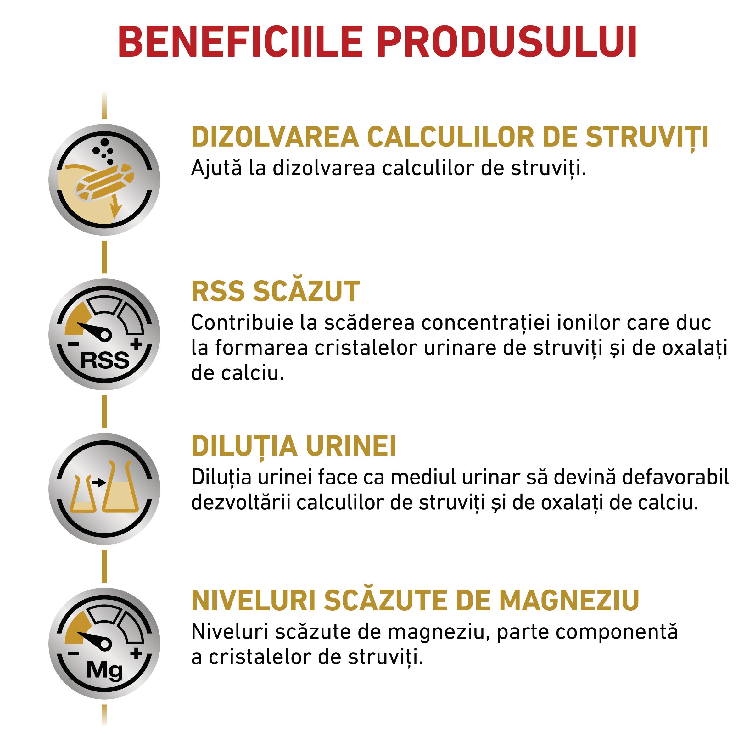 ROYAL CANIN VD Urinary S/O, M-XL, dietă veterinară, hrană uscată câini, sistem urinar, 7.5kg - poza 4