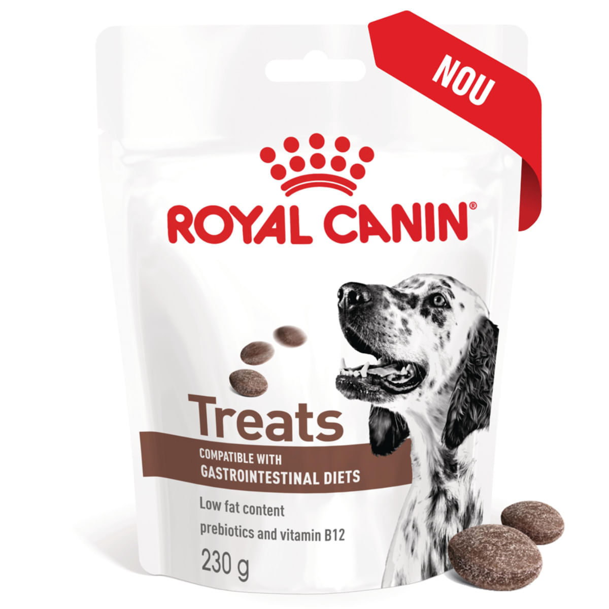 ROYAL CANIN VETERINARY DIET Gastrointestinal Treats, punguță recompense funcționale câini, sistem digestiv, 230g - poza 3