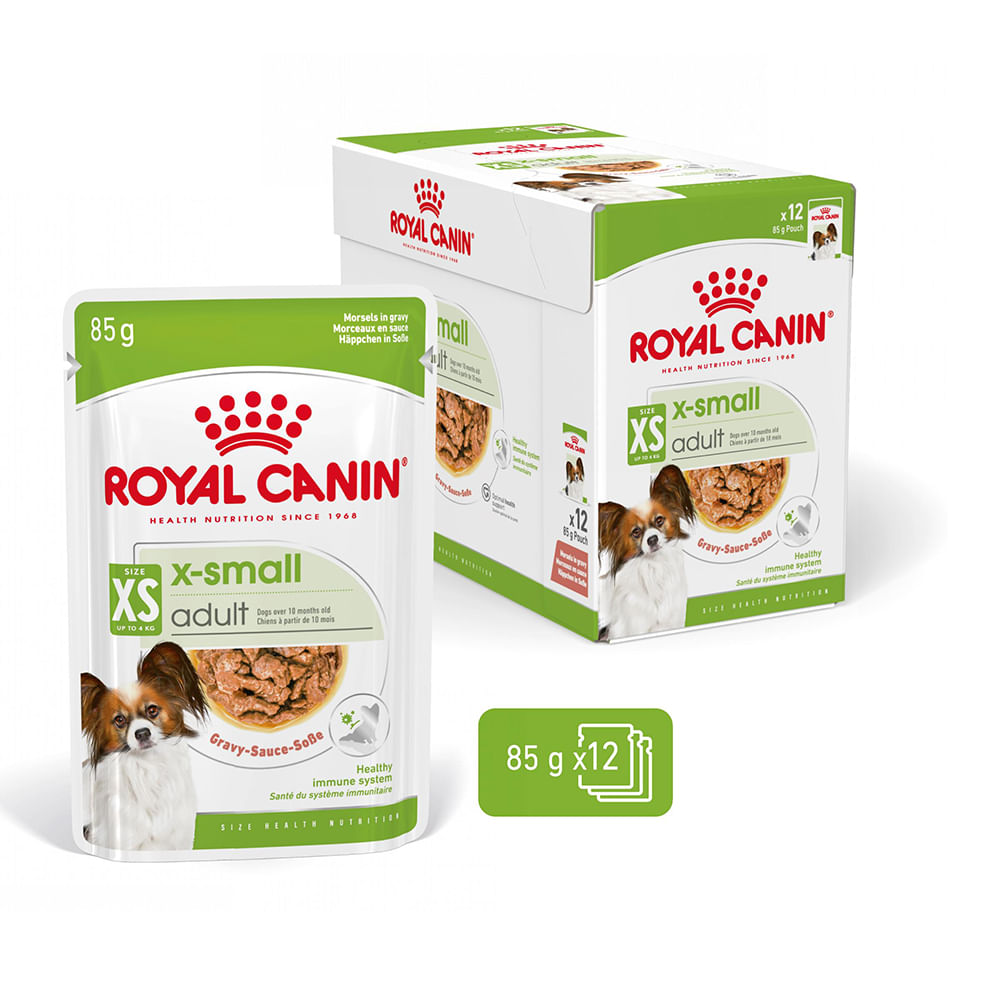 ROYAL CANIN X-Small Adult hrană umedă câini (în sos), bax, 85g x 12buc - poza 2