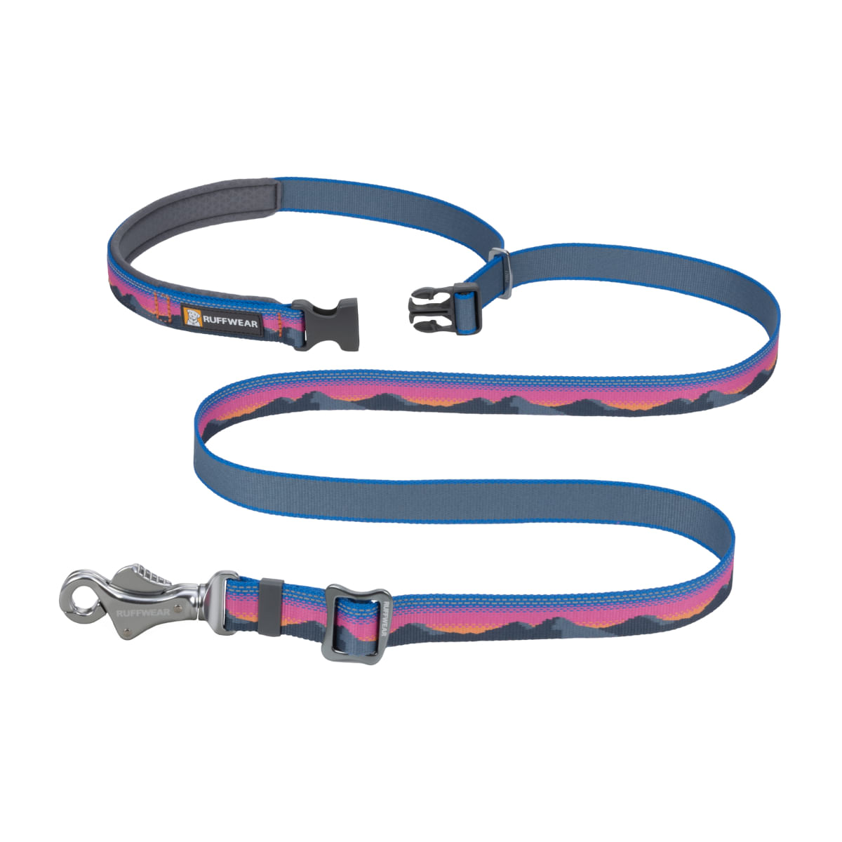 RUFFWEAR Crag, lesă bandă hands free sport câini, ajustabilă, reflectorizantă RUFFWEAR Crag Alpine Dusk, lesă bandă hands free sport câini, ajustabilă, reflectorizantă, diverse culori, XS-XL(1.8m x 2.5cm) - poza 5