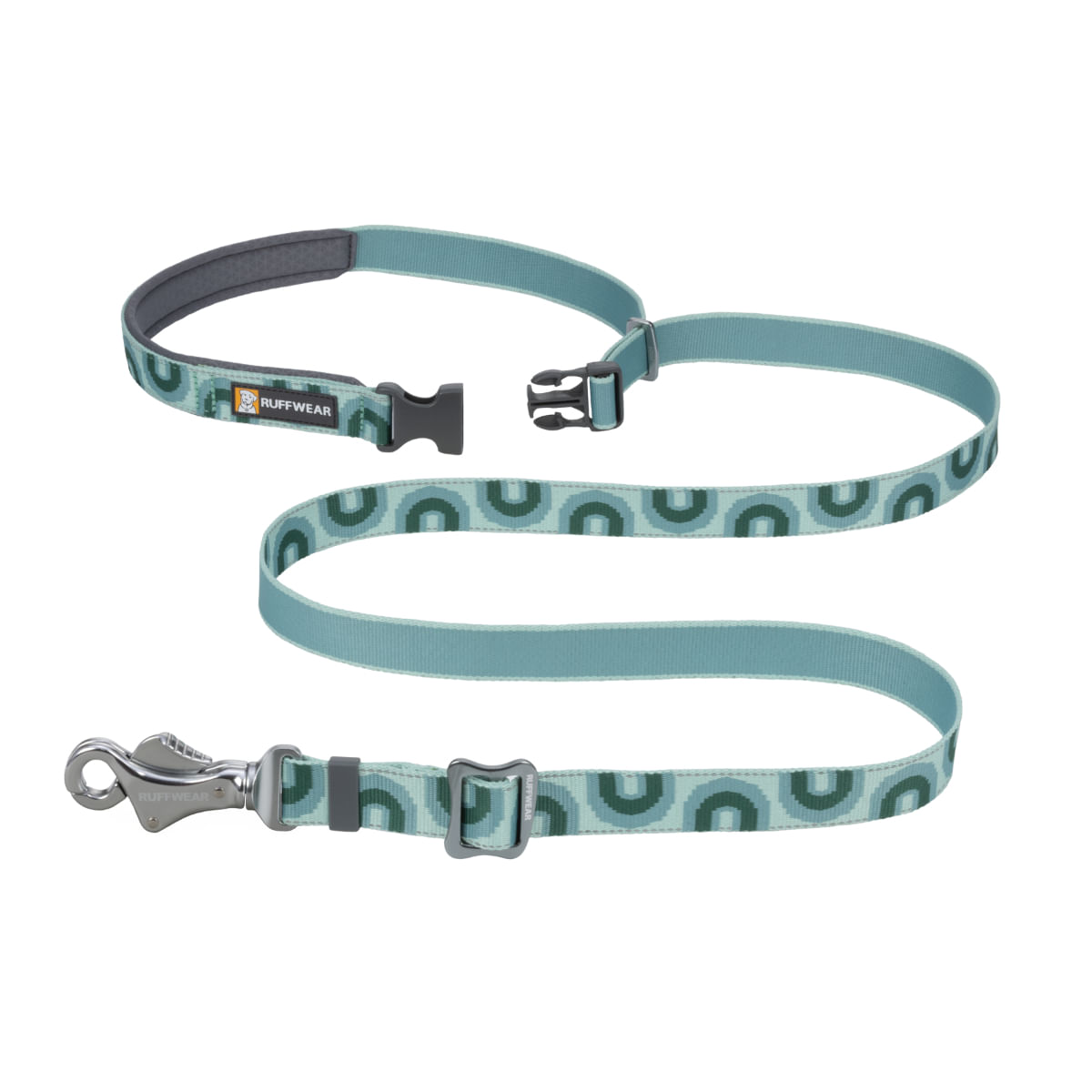 RUFFWEAR Crag, lesă bandă hands free sport câini, ajustabilă, reflectorizantă RUFFWEAR Crag Grassy Oxbow, lesă bandă hands free sport câini, ajustabilă, reflectorizantă, diverse culori, XS-XL(1.8m x 2.5cm) - poza 5