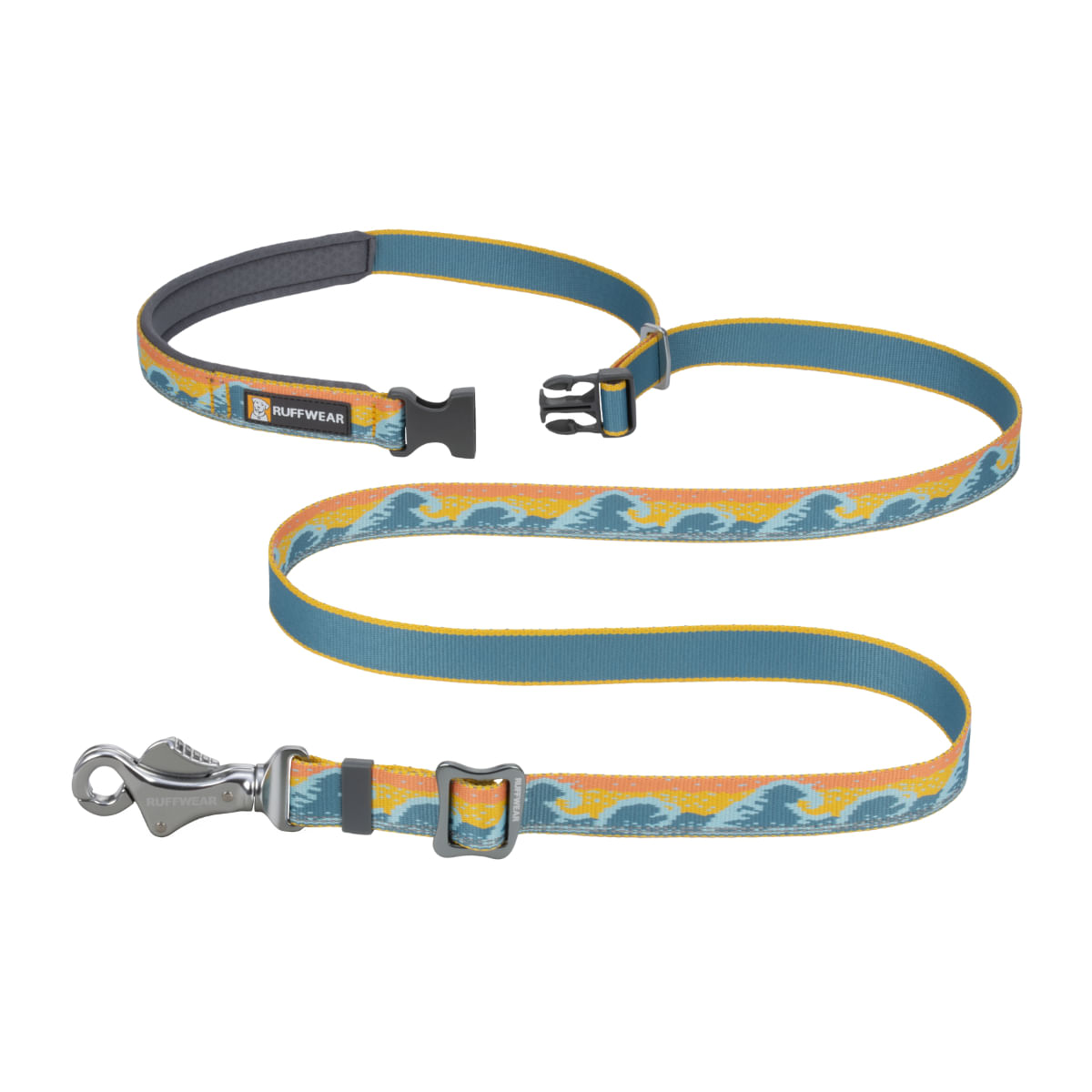 RUFFWEAR Crag, lesă bandă hands free sport câini, ajustabilă, reflectorizantă RUFFWEAR Crag Rising Wave, lesă bandă hands free sport câini, ajustabilă, reflectorizantă, diverse culori, XS-XL(1.8m x 2.5cm) - poza 5