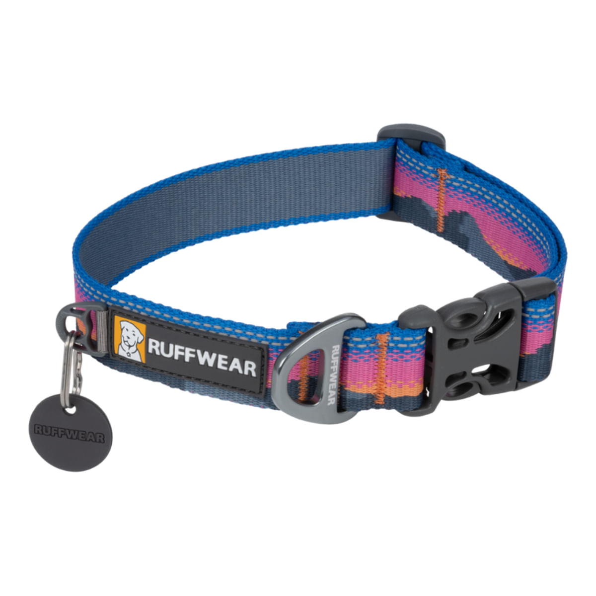 RUFFWEAR Crag, zgardă bandă câini, ajustabilă, reflectorizantă RUFFWEAR Crag Alpine Dusk, zgardă bandă câini, ajustabilă, reflectorizantă, multicolor, S(28-36 x 2cm) - poza 1