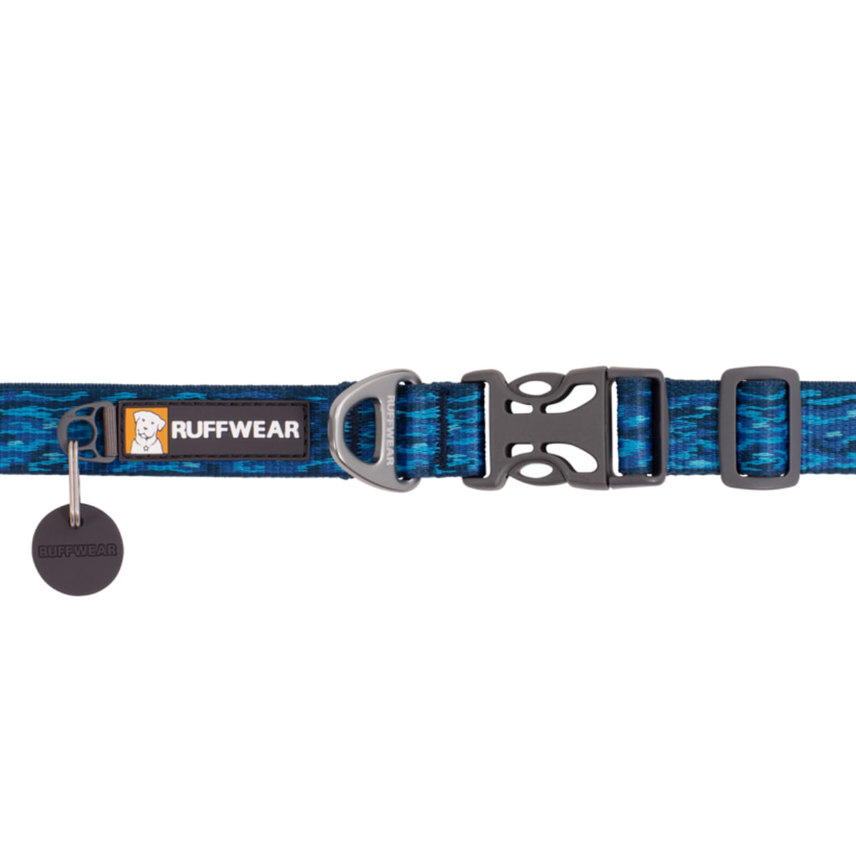 RUFFWEAR Flat Out, zgardă bandă câini, ajustabilă RUFFWEAR Flat Out Oceanic Distortion, zgardă bandă câini, ajustabilă, albastru, L(51-66 x 2.5cm) - poza 3