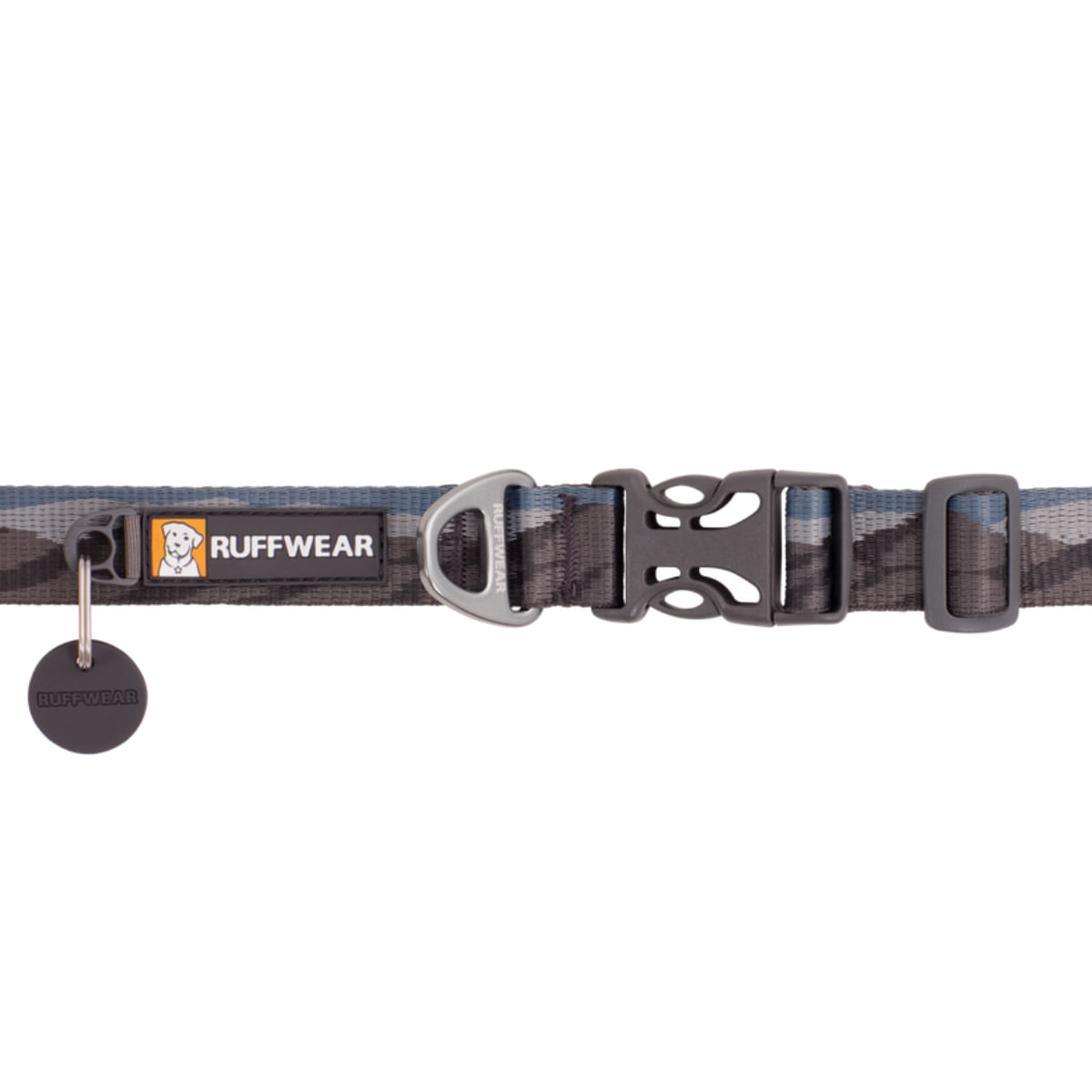 RUFFWEAR Flat Out, zgardă bandă câini, ajustabilă RUFFWEAR Flat Out Rocky Mountains, zgardă bandă câini, ajustabilă, albastru și gri, S(28-36 x 2cm) - poza 3