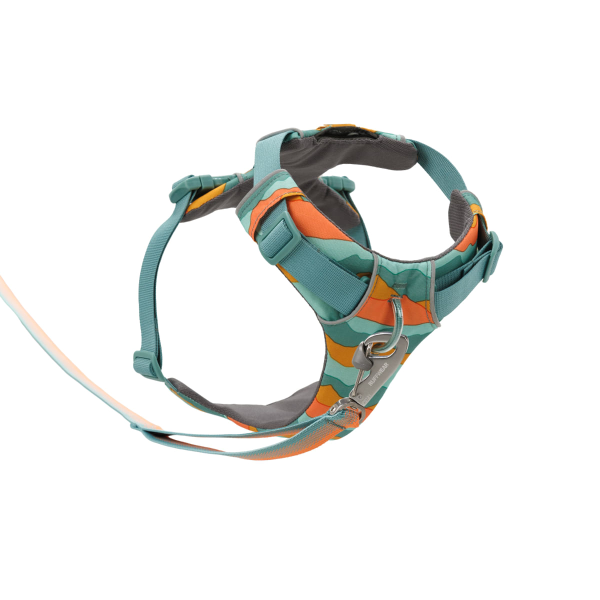 RUFFWEAR Front Rage, ham prindere dublă(piept&spate) dresaj câini, ajustabil, reflectorizant RUFFWEAR Front Rage Spring Mountains, ham prindere dublă(piept&spate) dresaj câini, ajustabil, reflectorizant, verde și portocaliu, M(69-81cm) - poza 5