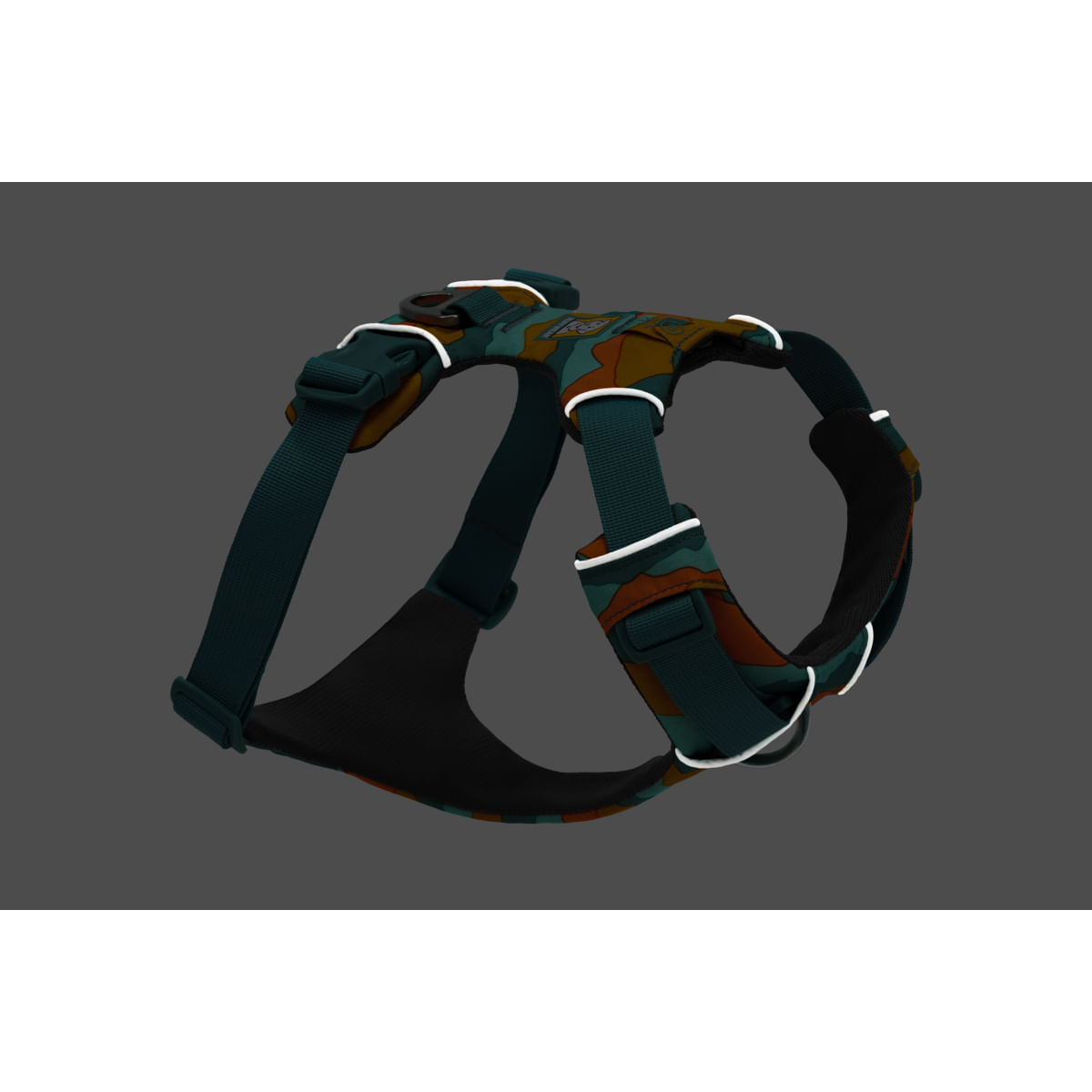 RUFFWEAR Front Rage, ham prindere dublă(piept&spate) dresaj câini, ajustabil, reflectorizant RUFFWEAR Front Rage Spring Mountains, ham prindere dublă(piept&spate) dresaj câini, ajustabil, reflectorizant, verde și portocaliu, L-XL(81-107cm) - poza 4