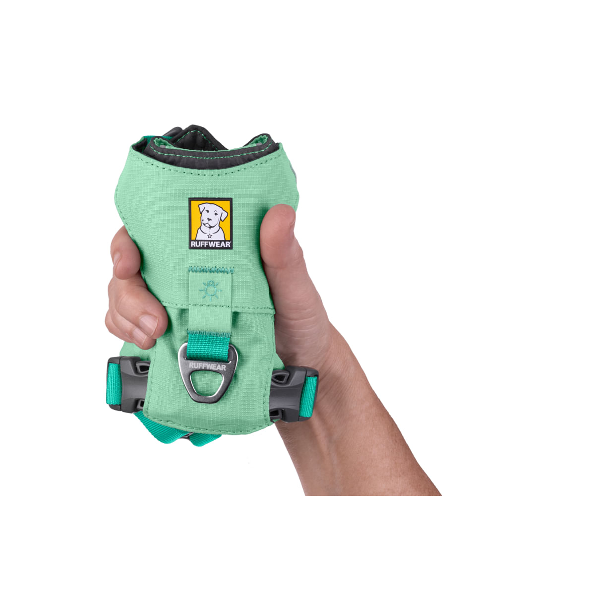 RUFFWEAR Hi & Light, ham prindere dublă(piept&spate) câini, ajustabil, reflectorizant RUFFWEAR Hi & Light Sage Green, ham prindere dublă(piept&spate) câini, ajustabil, reflectorizant, verde, M(69-81cm) - poza 5