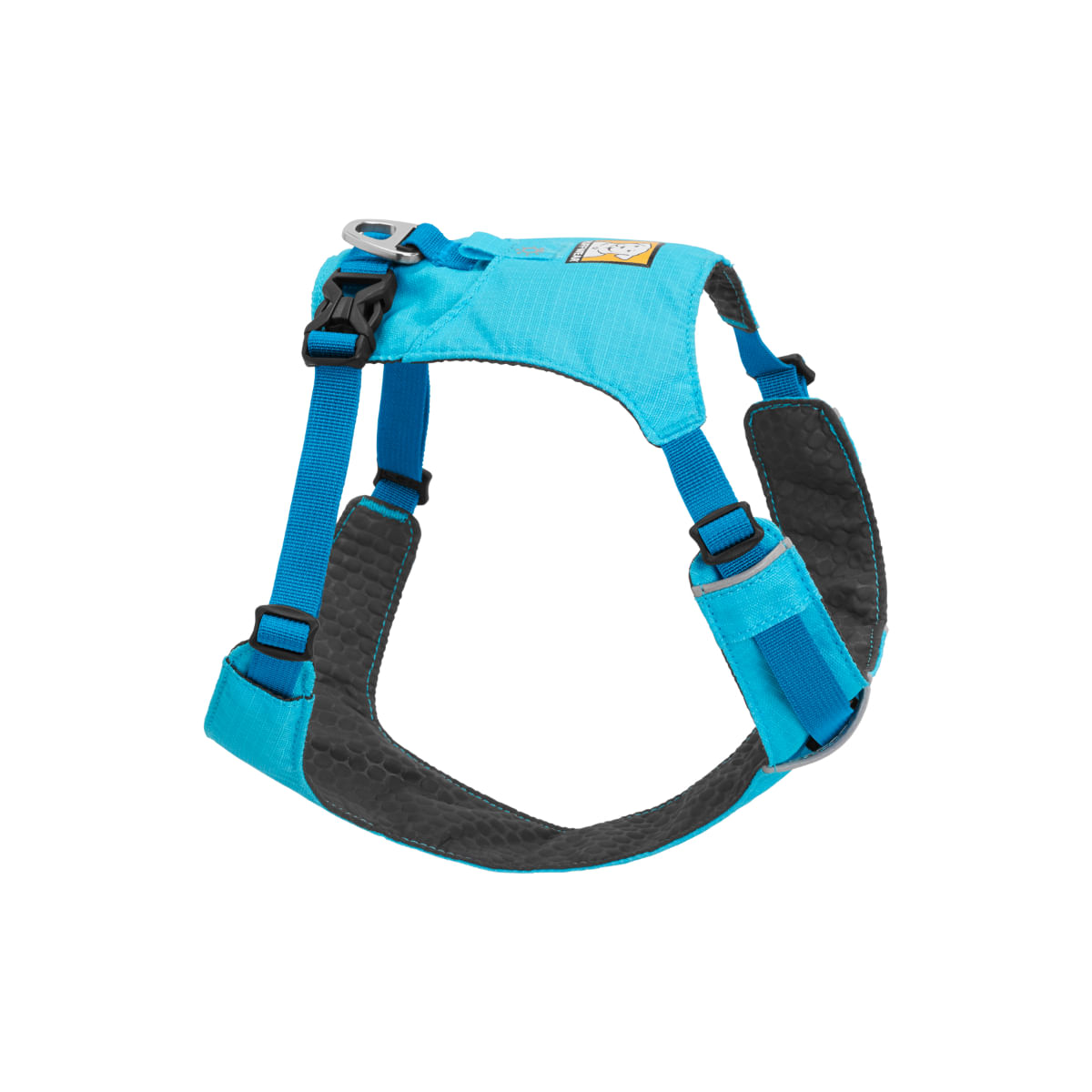 RUFFWEAR Hi & Light, ham prindere spate câini, ajustabil, reflectorizant RUFFWEAR Hi & Light Blue Atoll, ham prindere spate câini, ajustabil, reflectorizant, albastru, M(69-81cm) - poza 1