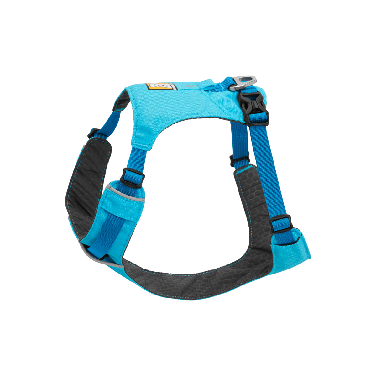 RUFFWEAR Hi & Light, ham prindere spate câini, ajustabil, reflectorizant RUFFWEAR Hi & Light Blue Atoll, ham prindere spate câini, ajustabil, reflectorizant, albastru, L-XL(81-107cm) - poza 4