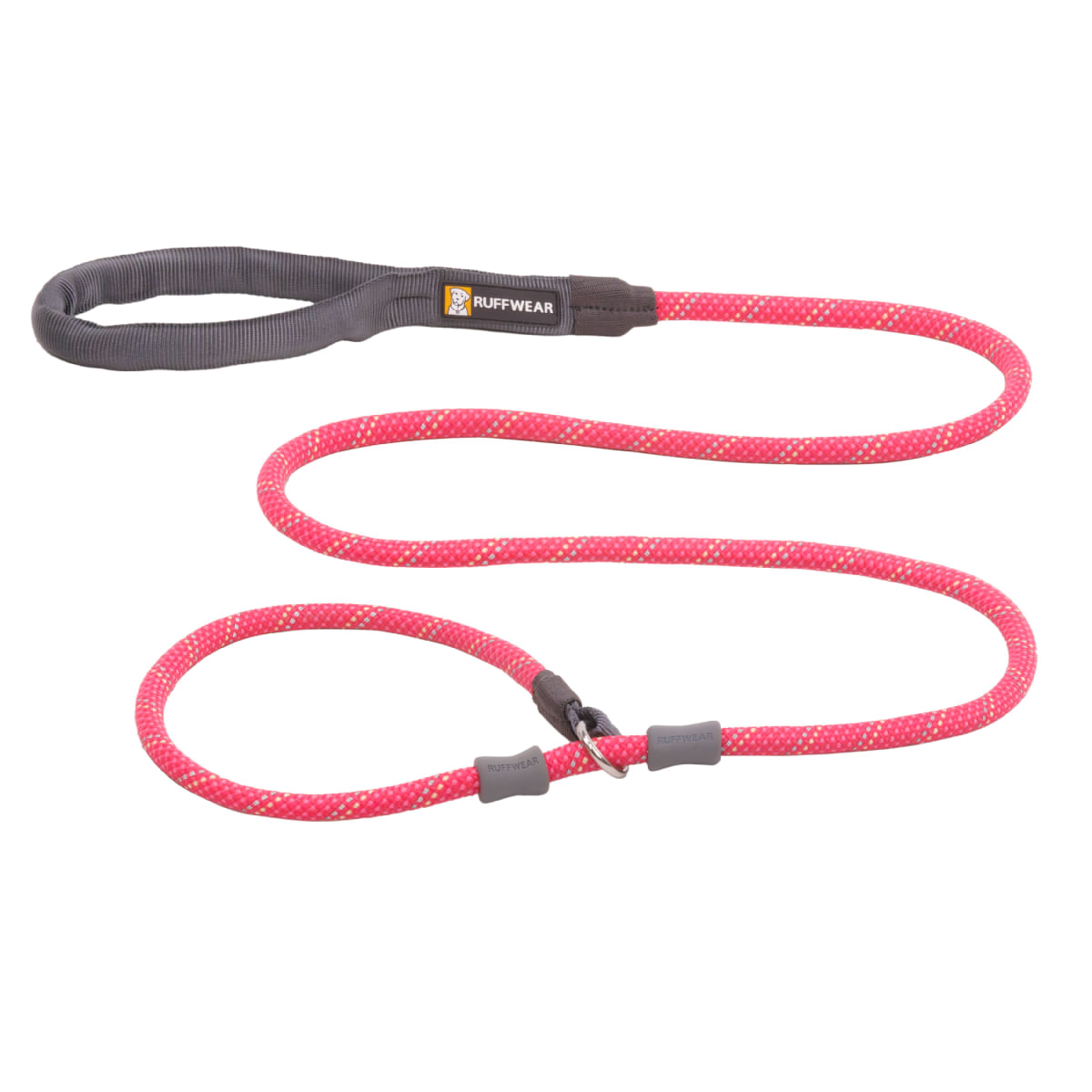 RUFFWEAR Just-a-Cinch, lesă cordelină slip cu limitator câini, reflectorizantă RUFFWEAR Just-a-Cinch Fireweed Pink, lesă cordelină slip cu limitator câini, reflectorizantă, roz, XS-XL(1.5m x 1.1cm) - poza 1