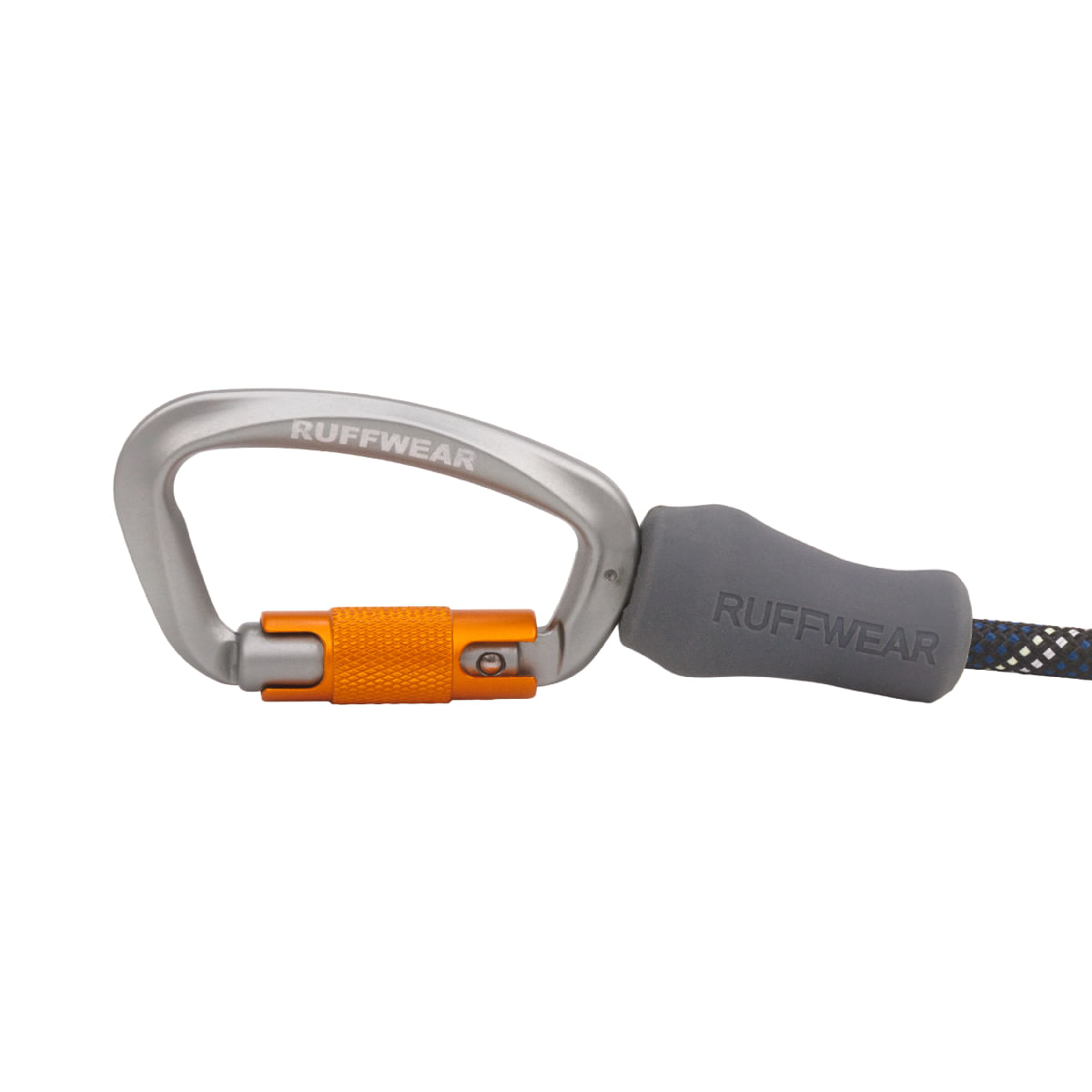 RUFFWEAR Knot-a-Leash, lesă cordelină sport câini, reflectorizantă RUFFWEAR Knot-a-Leash Obsidian Black, lesă cordelină sport câini, reflectorizantă, negru, S(1.5m x 0.7cm) - poza 4