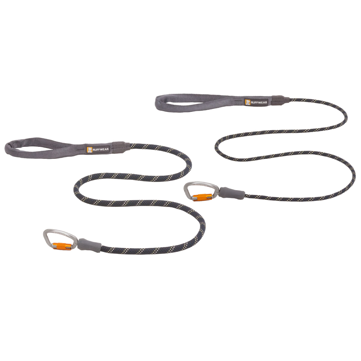 RUFFWEAR Knot-a-Leash, lesă cordelină sport câini, reflectorizantă RUFFWEAR Knot-a-Leash Obsidian Black, lesă cordelină sport câini, reflectorizantă, negru, L(1.5m x 1.1cm) - poza 5