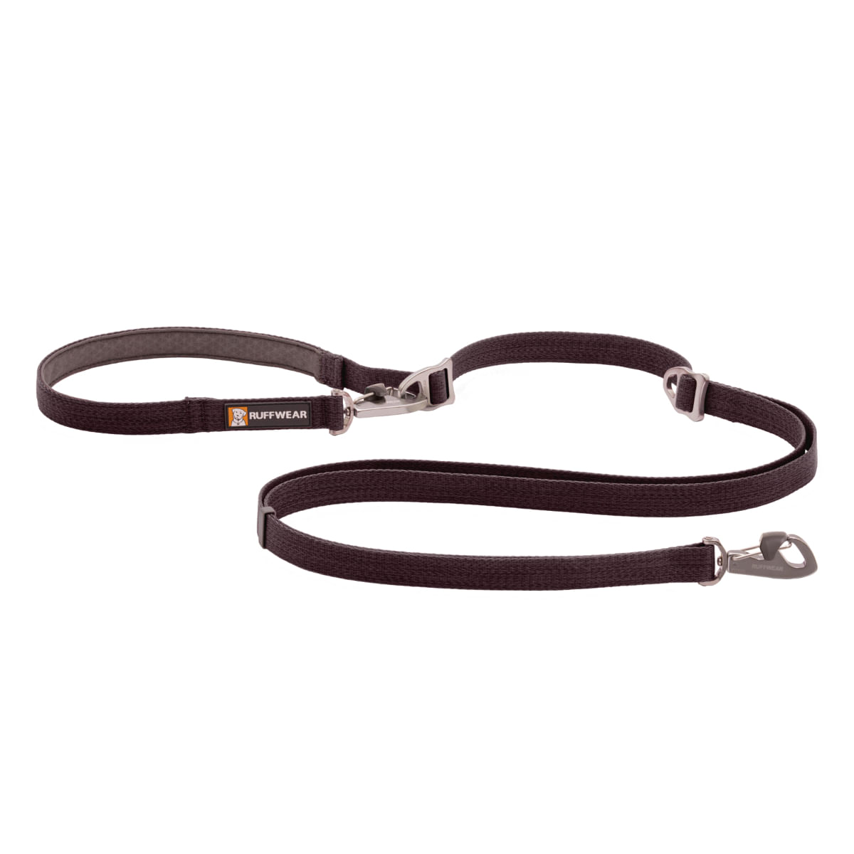 RUFFWEAR Switchbak, lesă bandă multifuncțională cu 2 carabine sport câini, ajustabilă RUFFWEAR Switchbak Basalt Gray, lesă bandă multifuncțională cu 2 carabine sport câini, ajustabilă, gri, XS-XL(2.1m x 2cm) - poza 1