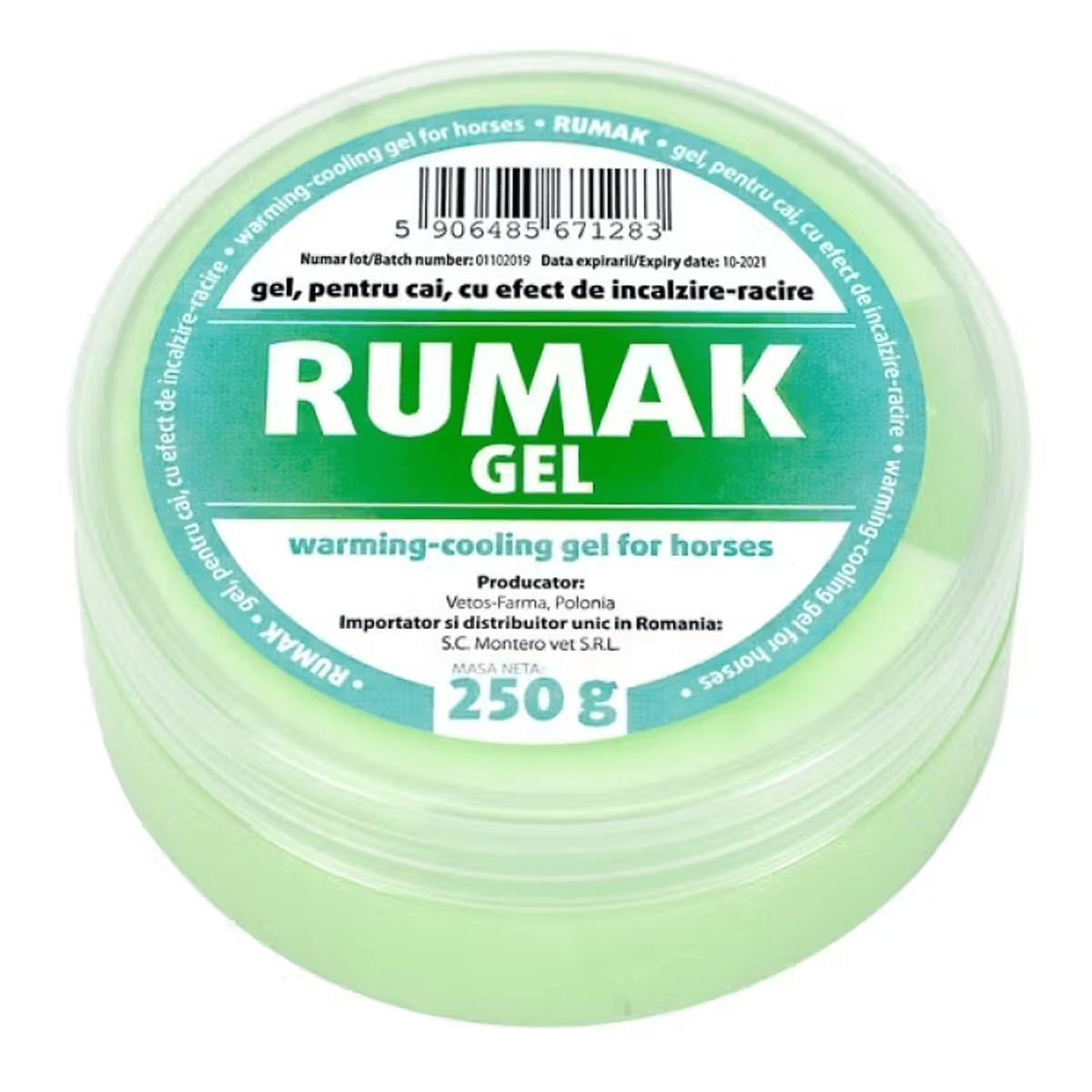 RUMAK Gel Încălzire și Răcire, supliment sistem articular câini, gel RUMAK Gel Încălzire și Răcire, L-XL, supliment sistem articular câini, flacon, 250g gel - poza 2