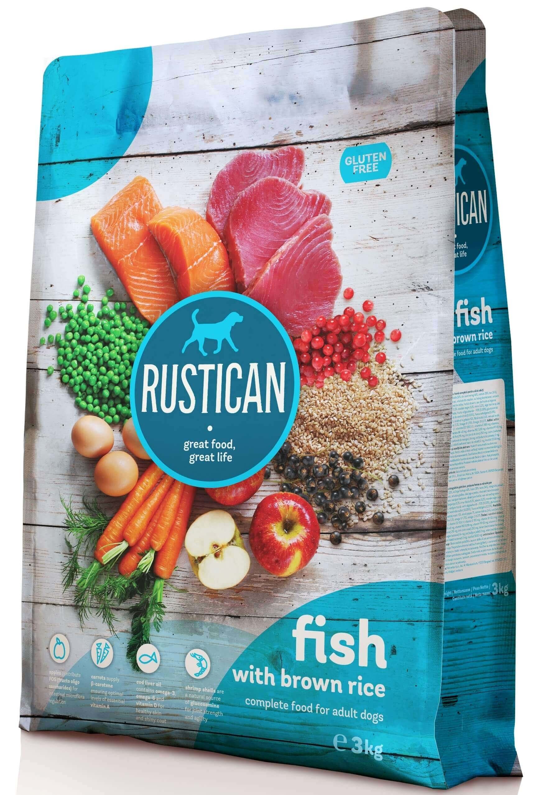 RUSTICAN Peşte şi Orez brun, fără gluten