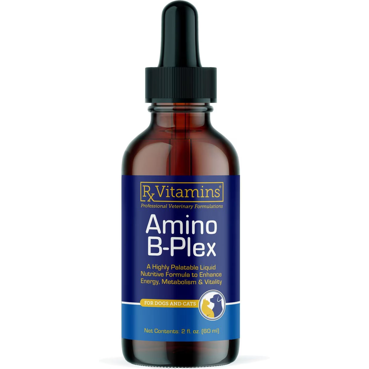 RX VITAMINS Amino B-Plex, supliment convalescență, multivitamine câini, suspensie orală RX VITAMINS Amino B-Plex, supliment convalescență, multivitamine câini și pisici, flacon, 60ml suspensie orală - poza 2