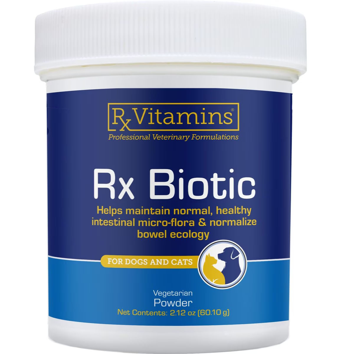 RX VITAMINS Biotic, supliment sistem digestiv & probiotice câini, pudră RX VITAMINS Biotic, supliment sistem digestiv & probiotice câini și pisici, flacon, 60.1g pudră - poza 2