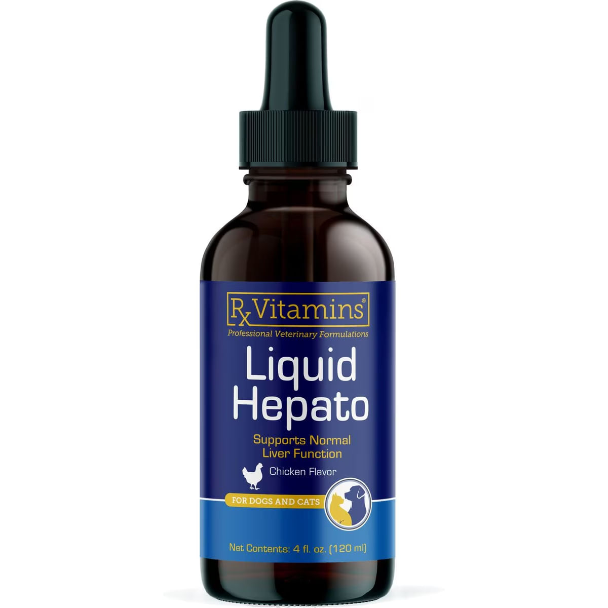 RX VITAMINS Liquid Hepato, supliment sistem hepatic câini, Bacon și Pui, suspensie orală RX VITAMINS Liquid Hepato, supliment sistem hepatic câini și pisici, Bacon și Pui, flacon, 120ml suspensie orală - poza 2
