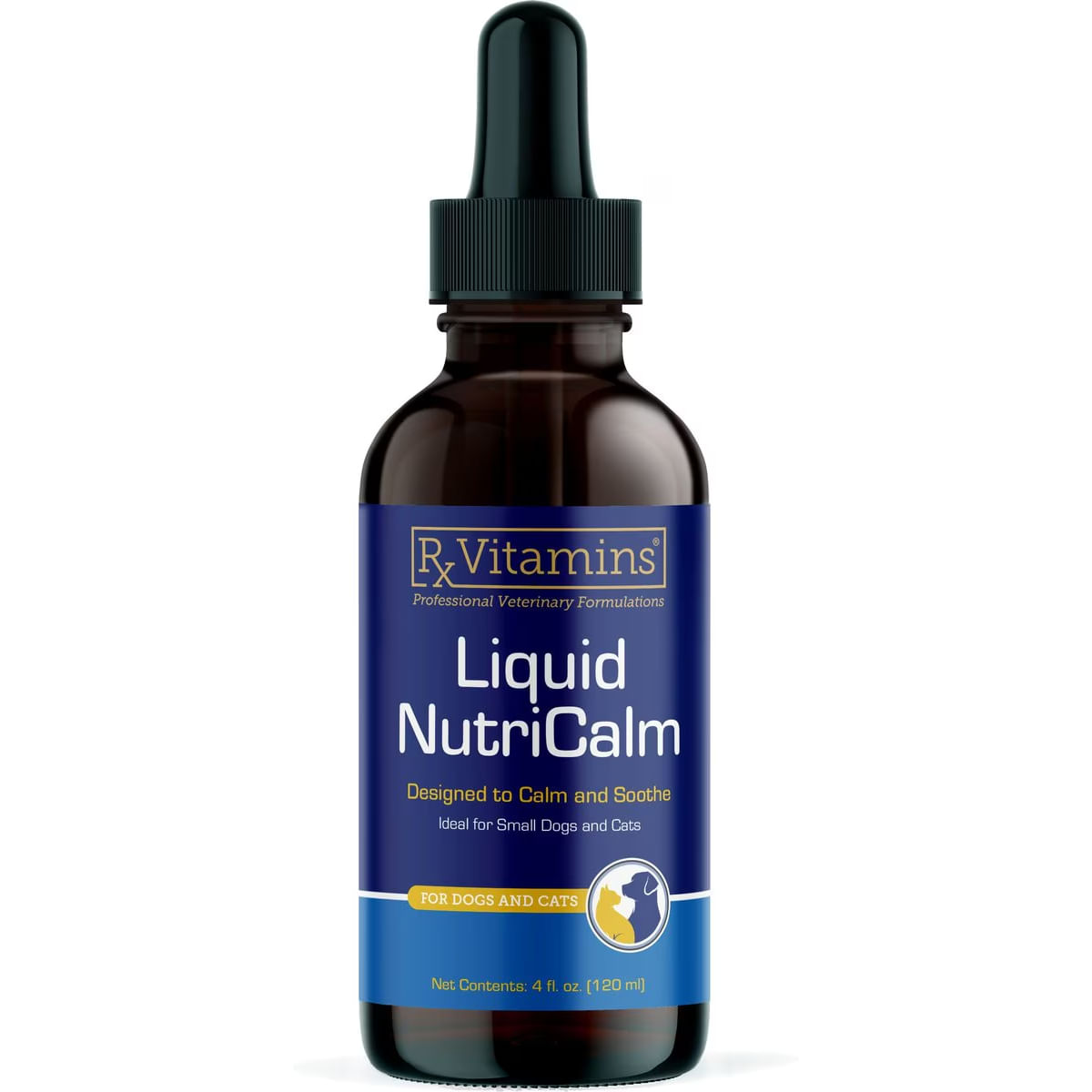 RX VITAMINS Liquid NutriCalm, supliment sistem nervos & calmante câini, suspensie orală RX VITAMINS Liquid NutriCalm, supliment sistem nervos & calmante câini și pisici, flacon, 120ml suspensie orală - poza 1