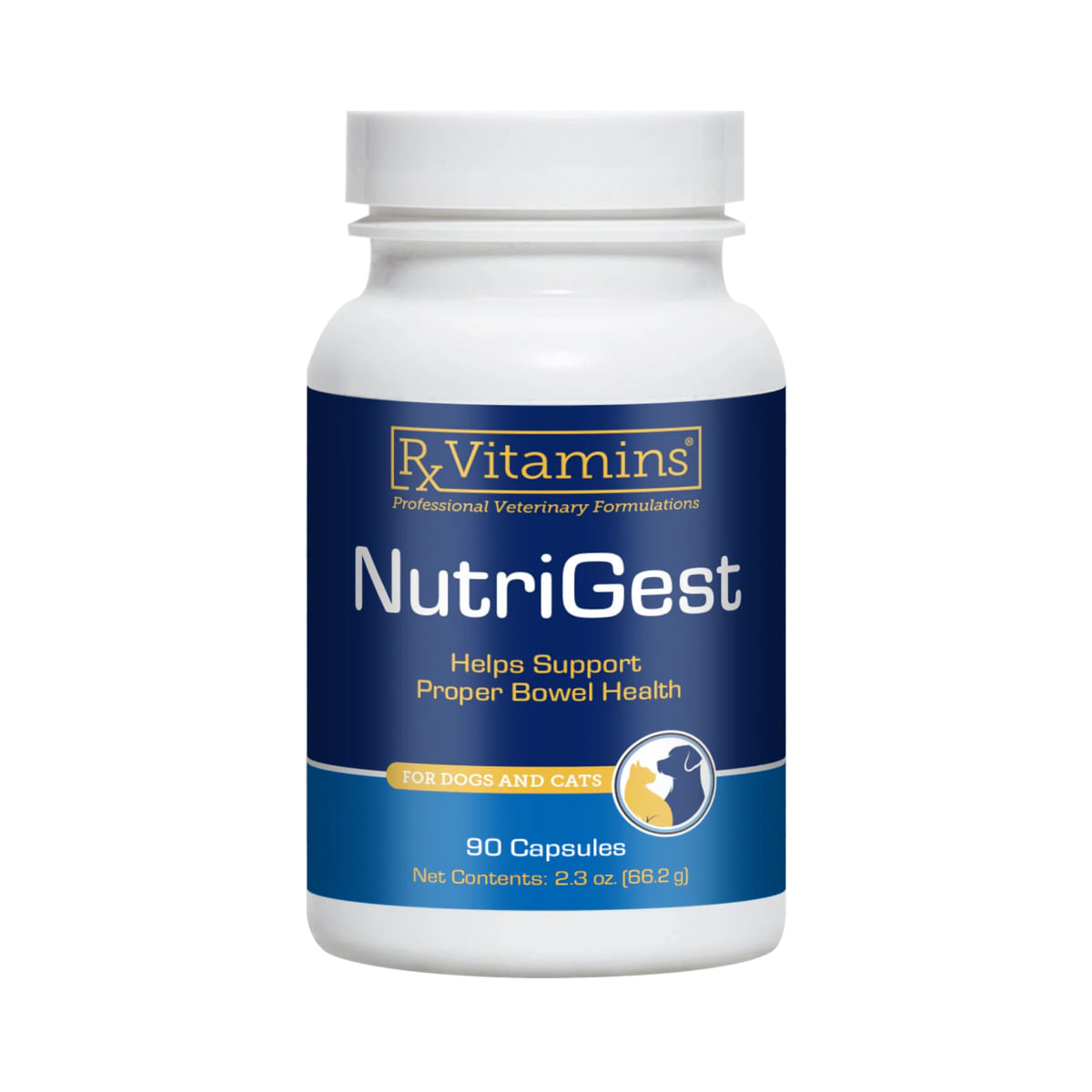 RX VITAMINS NutriGest, supliment sistem digestiv câini, capsule RX VITAMINS NutriGest, supliment sistem digestiv câini și pisici, flacon, 90 capsule - poza 2