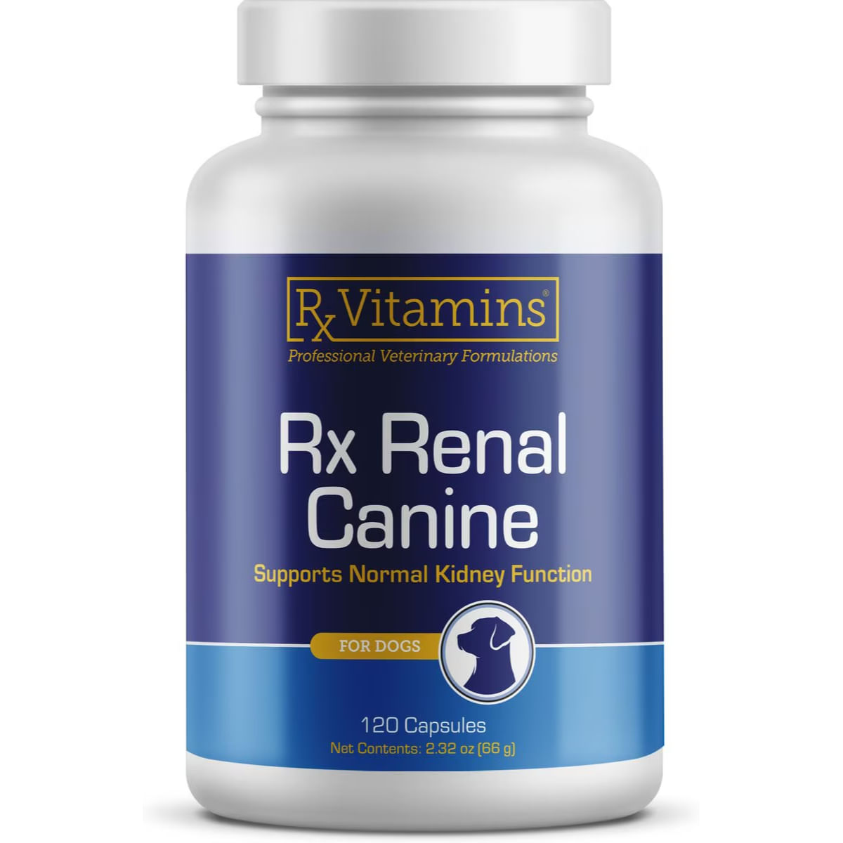 RX VITAMINS Renal Canine, supliment sistem renal câini, capsule RX VITAMINS Renal Canine, supliment sistem renal câini, flacon, 120 capsule - poza 2