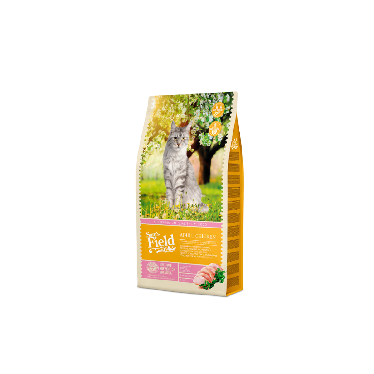 SAM'S FIELD, Pui, hrană uscată pisici, 7.5kg - poza 2